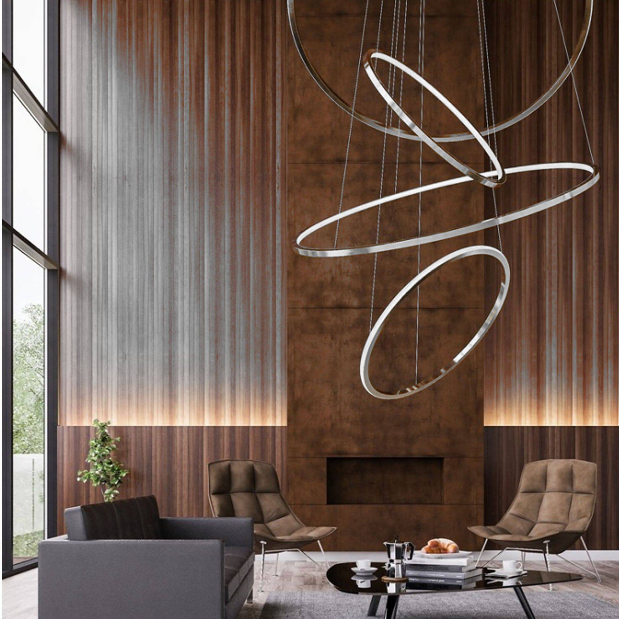 Galaxy Ring Light 100 Cm Cy-New-088-1000-C -  Pendant Lamps | مصباح دائري جالاكسي 100 سم - ebarza Furniture UAE | Shop Modern Furniture in Abu Dhabi & Dubai - مفروشات ايبازرا في الامارات | تسوق اثاث عصري وديكورات مميزة في دبي وابوظبي