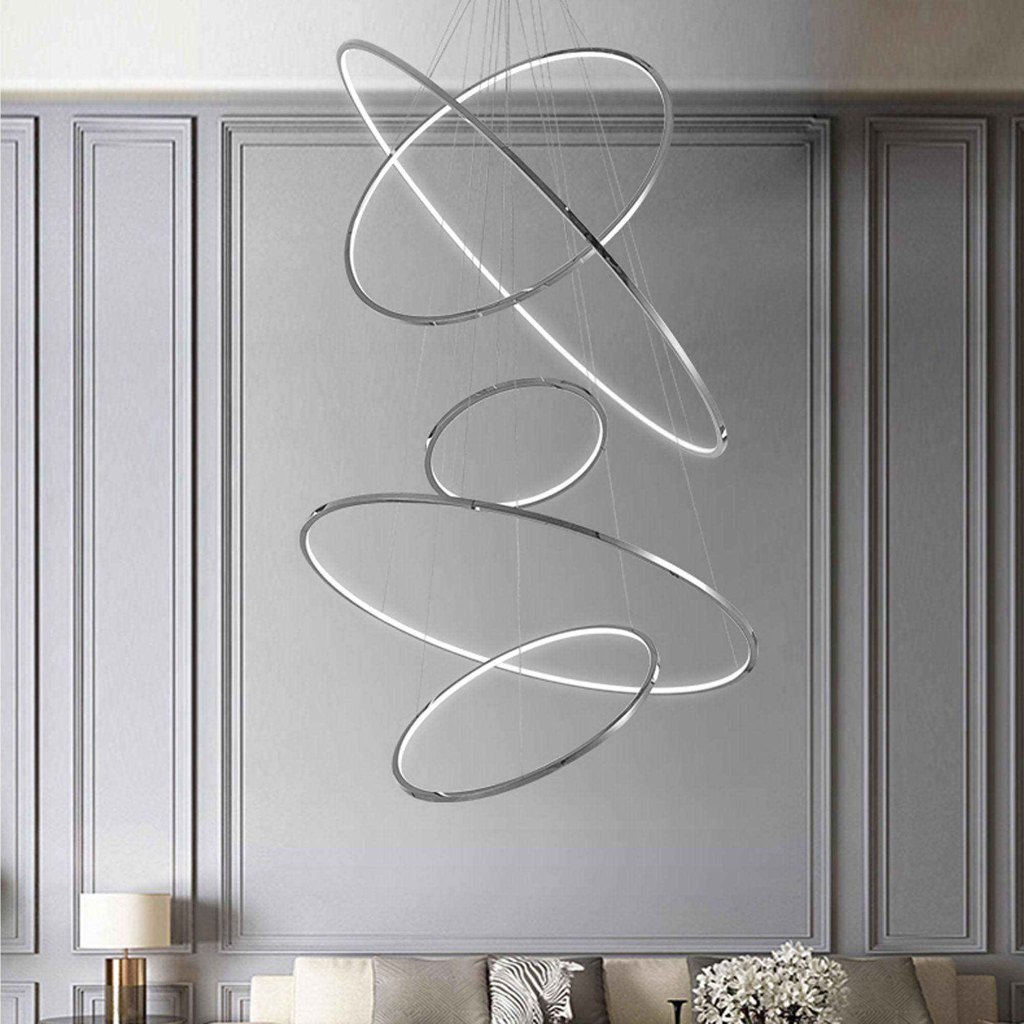 Galaxy Ring Light 100 Cm Cy-New-088-1000-C -  Pendant Lamps - ebarza Furniture UAE | Shop Modern Furniture in Abu Dhabi & Dubai - مفروشات ايبازرا في الامارات | تسوق اثاث عصري وديكورات مميزة في دبي وابوظبي