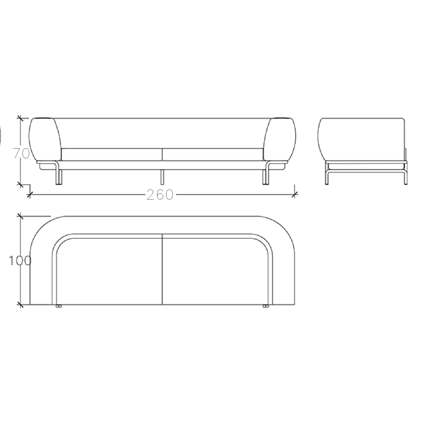 Giallo 4 Seater Sofa Gialo-036 -  Sofas | صوفا 4 مقاعد من جيالو - ebarza Furniture UAE | Shop Modern Furniture in Abu Dhabi & Dubai - مفروشات ايبازرا في الامارات | تسوق اثاث عصري وديكورات مميزة في دبي وابوظبي