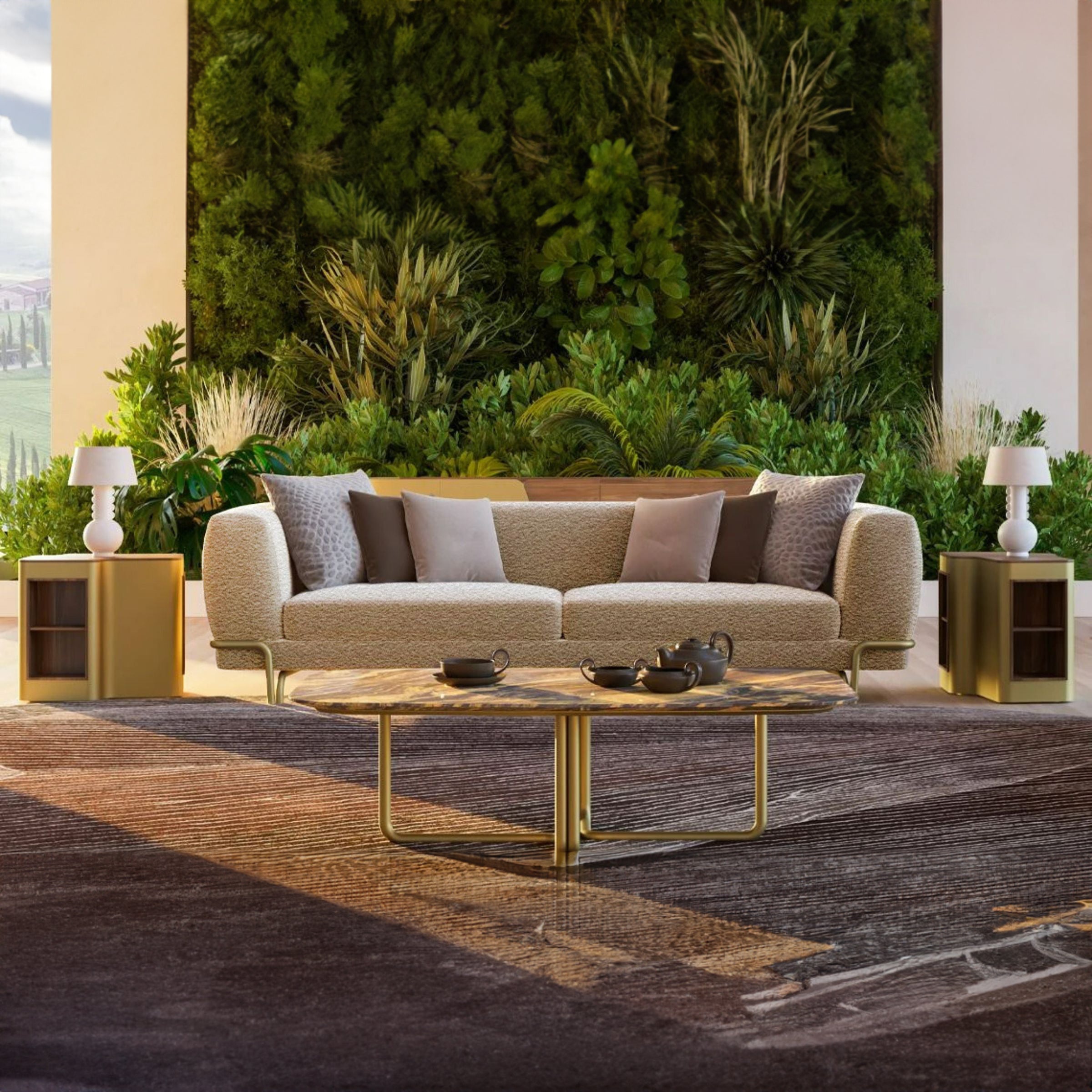 Giallo 4 Seater Sofa Gialo-036 -  Sofas - ebarza Furniture UAE | Shop Modern Furniture in Abu Dhabi & Dubai - مفروشات ايبازرا في الامارات | تسوق اثاث عصري وديكورات مميزة في دبي وابوظبي