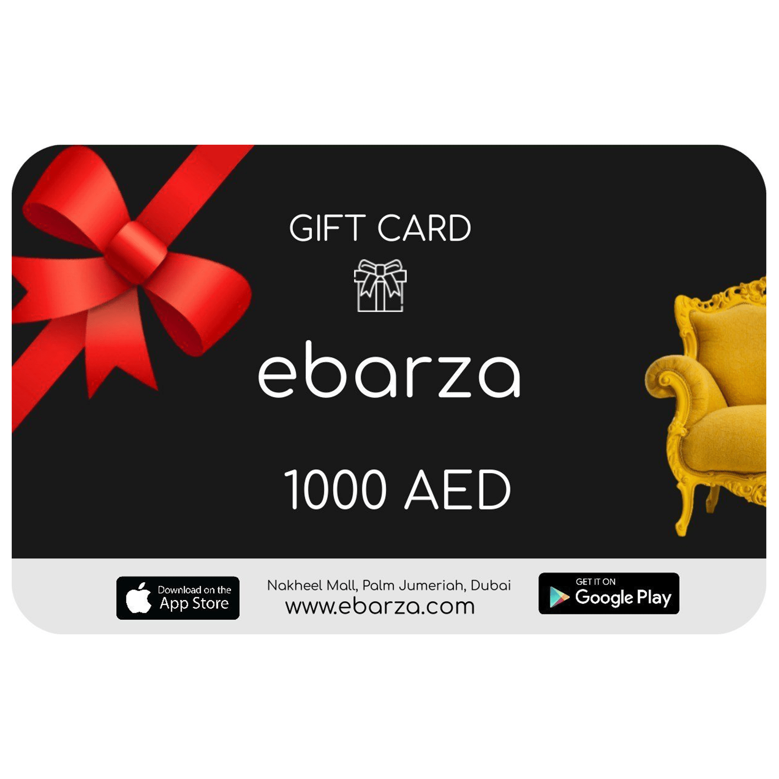 Gift Card -  Gift Cards - ebarza Furniture UAE | Shop Modern Furniture in Abu Dhabi & Dubai - مفروشات ايبازرا في الامارات | تسوق اثاث عصري وديكورات مميزة في دبي وابوظبي