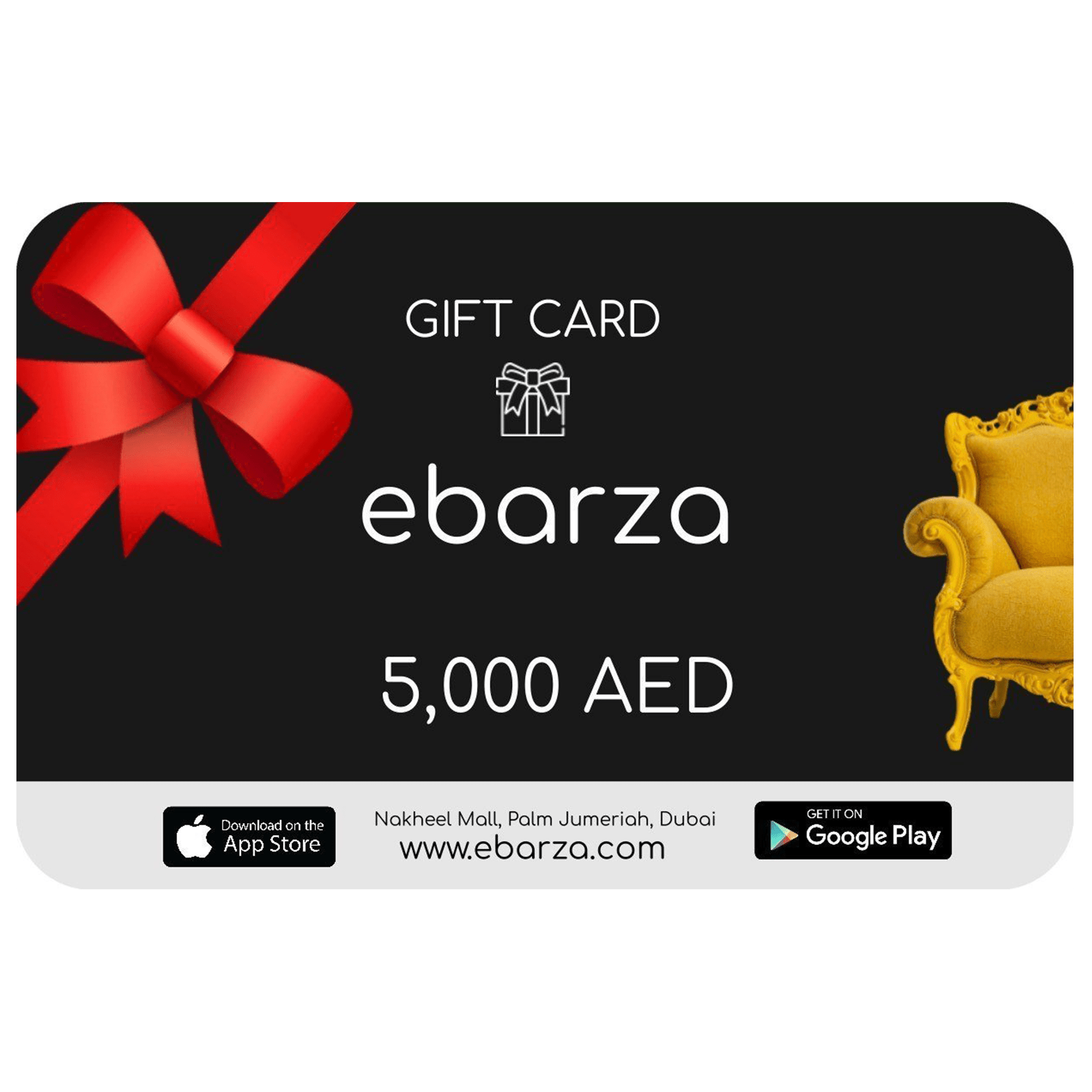 Gift Card -  Gift Cards - ebarza Furniture UAE | Shop Modern Furniture in Abu Dhabi & Dubai - مفروشات ايبازرا في الامارات | تسوق اثاث عصري وديكورات مميزة في دبي وابوظبي