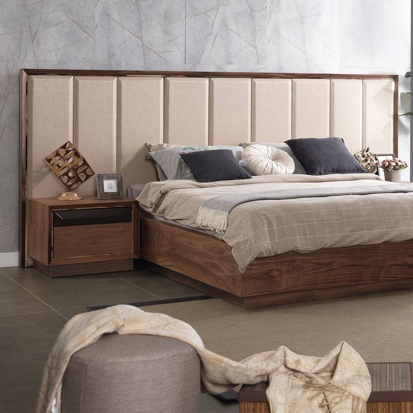 Ginda Bedstead Ginda001-Bedonly -  Bedsteads - ebarza Furniture UAE | Shop Modern Furniture in Abu Dhabi & Dubai - مفروشات ايبازرا في الامارات | تسوق اثاث عصري وديكورات مميزة في دبي وابوظبي