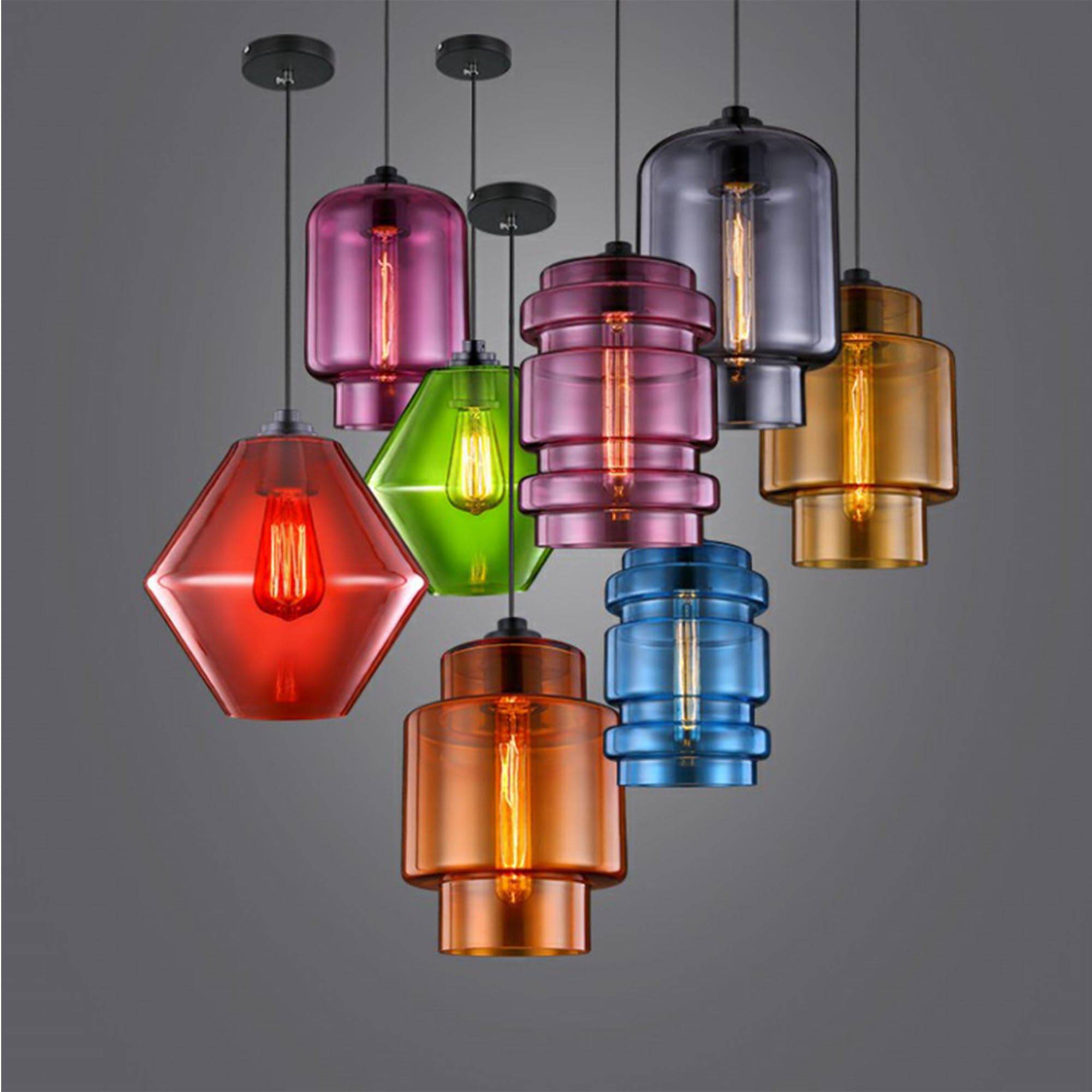 Glass Pendant Lamp  Cy-Bldd-06-G -  Pendant Lamps - ebarza Furniture UAE | Shop Modern Furniture in Abu Dhabi & Dubai - مفروشات ايبازرا في الامارات | تسوق اثاث عصري وديكورات مميزة في دبي وابوظبي