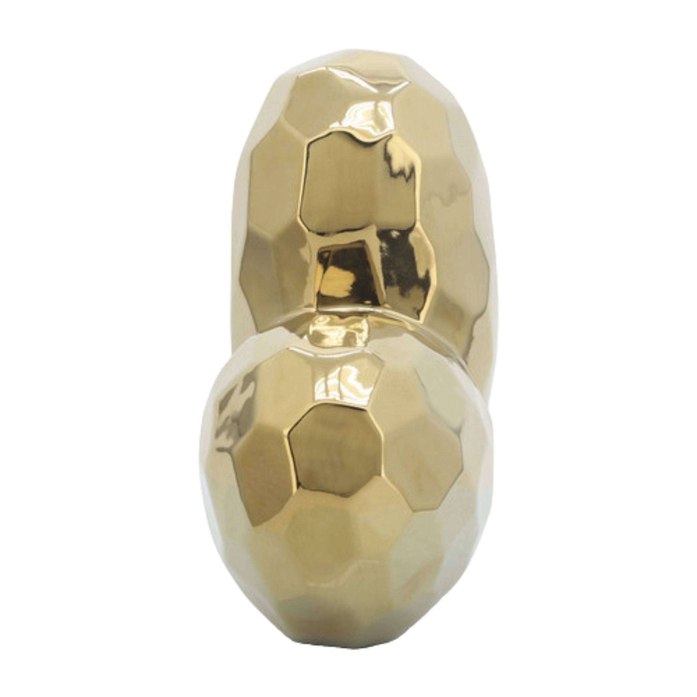 Gold Ceramic Heart 13216-01 -  Home Decor Figurines | قلب سيراميك ذهبي - ebarza Furniture UAE | Shop Modern Furniture in Abu Dhabi & Dubai - مفروشات ايبازرا في الامارات | تسوق اثاث عصري وديكورات مميزة في دبي وابوظبي