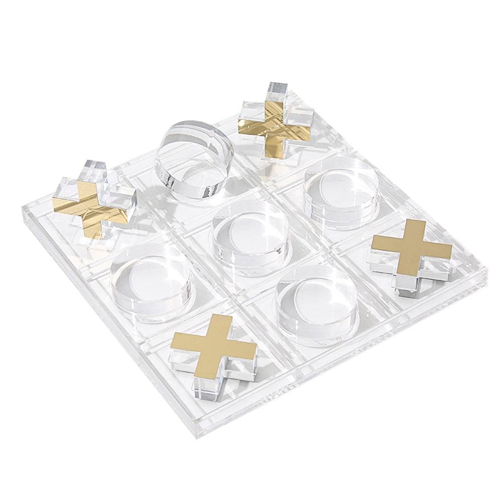 Gold & Clear Acrylic Board Game Fd-Yl21020 -  Home Decor Figurines | لعبة لوح أكريليك ذهبي وشفاف - ebarza Furniture UAE | Shop Modern Furniture in Abu Dhabi & Dubai - مفروشات ايبازرا في الامارات | تسوق اثاث عصري وديكورات مميزة في دبي وابوظبي