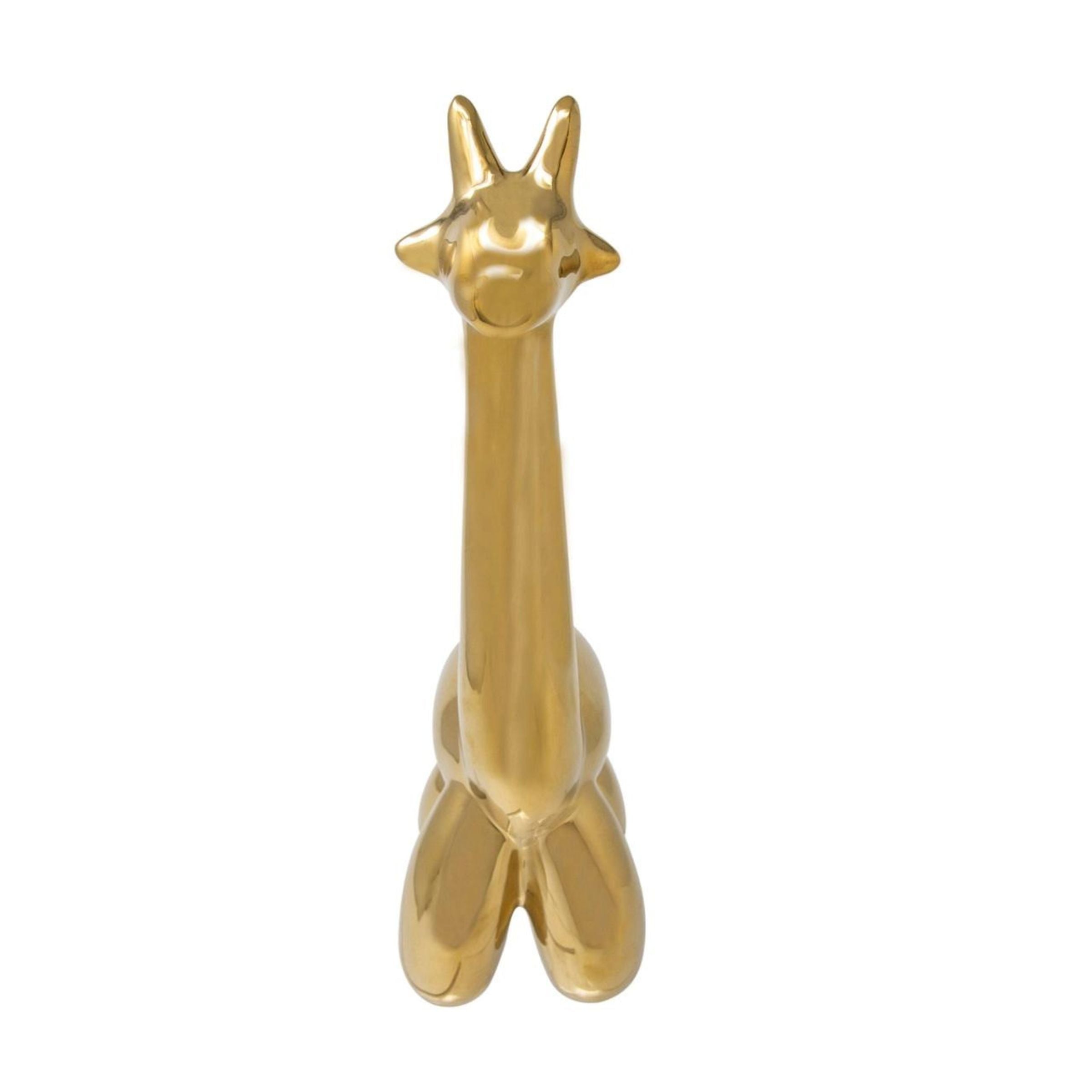 Gold Giraffe Balloon Animal 13655-01 -  Home Decor Figurines | حيوان بالون زرافة ذهبي - ebarza Furniture UAE | Shop Modern Furniture in Abu Dhabi & Dubai - مفروشات ايبازرا في الامارات | تسوق اثاث عصري وديكورات مميزة في دبي وابوظبي