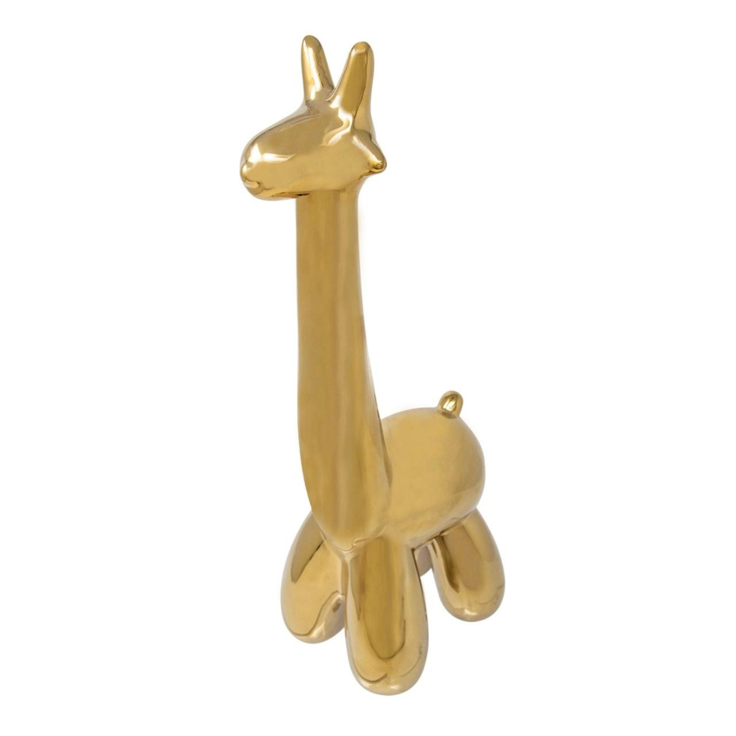 Gold Giraffe Balloon Animal 13655-01 -  Home Decor Figurines | حيوان بالون زرافة ذهبي - ebarza Furniture UAE | Shop Modern Furniture in Abu Dhabi & Dubai - مفروشات ايبازرا في الامارات | تسوق اثاث عصري وديكورات مميزة في دبي وابوظبي