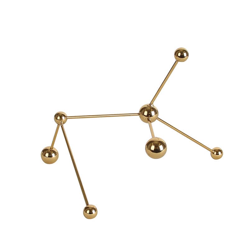 Golden  Dot & Line Decoration-D Fc-W2003D -  Home Decor Figurines - ebarza Furniture UAE | Shop Modern Furniture in Abu Dhabi & Dubai - مفروشات ايبازرا في الامارات | تسوق اثاث عصري وديكورات مميزة في دبي وابوظبي