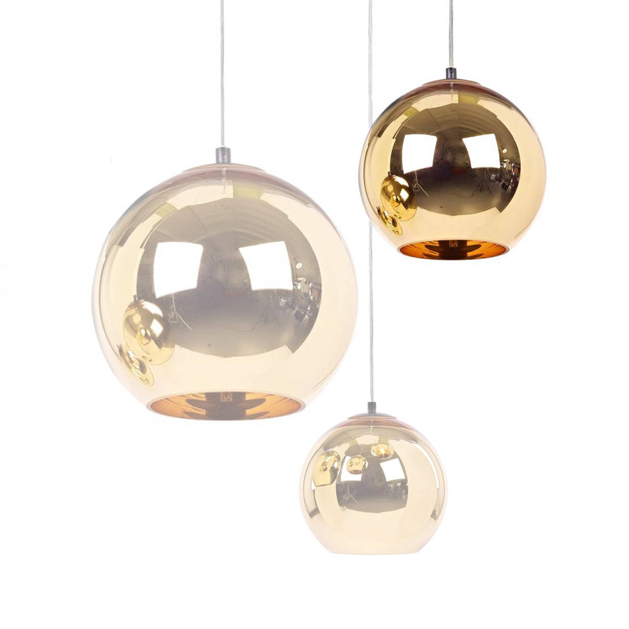 Golden Glass Ball Pendant Lamp 30Cm Bp0184-30 Bp10146-30 -  Pendant Lamps | مصباح معلق الكرة الزجاجية الذهبية - ebarza Furniture UAE | Shop Modern Furniture in Abu Dhabi & Dubai - مفروشات ايبازرا في الامارات | تسوق اثاث عصري وديكورات مميزة في دبي وابوظبي