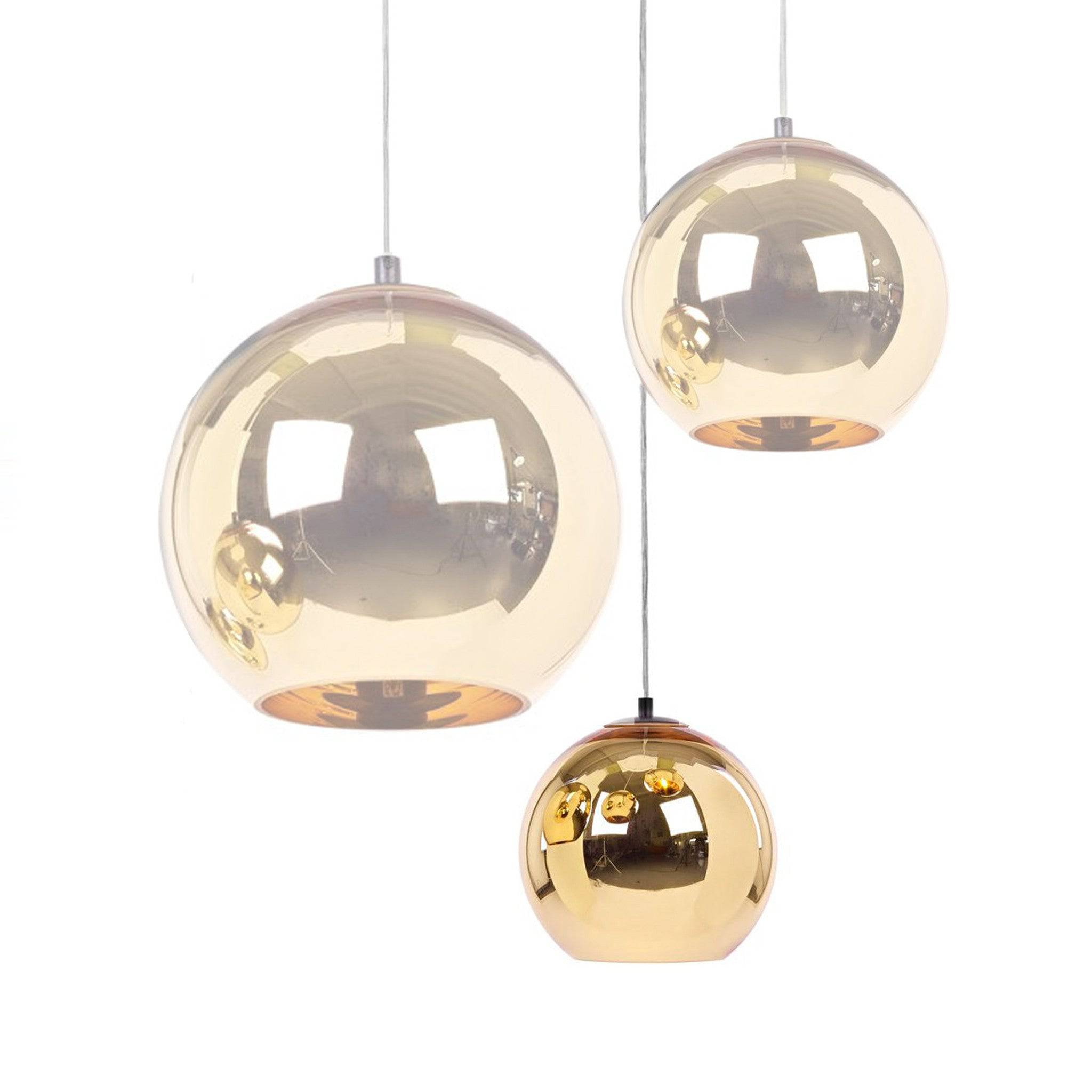 Golden Glassball Pendant Lamp 20Cm Bp0184-20 Bp10146-20 -  Pendant Lamps - ebarza Furniture UAE | Shop Modern Furniture in Abu Dhabi & Dubai - مفروشات ايبازرا في الامارات | تسوق اثاث عصري وديكورات مميزة في دبي وابوظبي