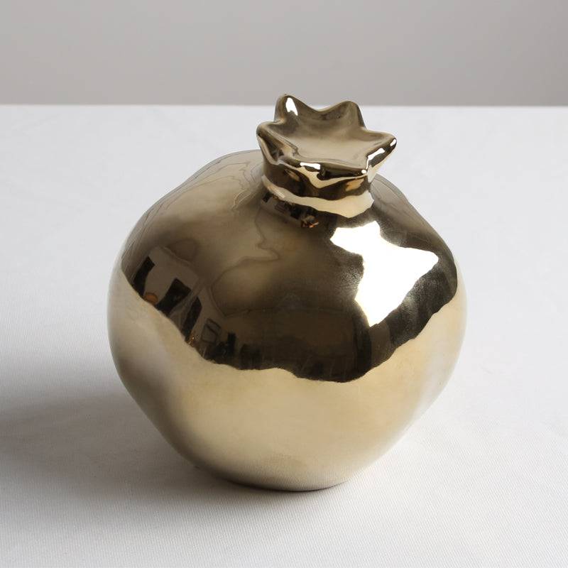 Golden Pomegranate Decor Fl-D405 -  Home Decor Figurines | ديكور ذهبي على شكل حبة الرمان - ebarza Furniture UAE | Shop Modern Furniture in Abu Dhabi & Dubai - مفروشات ايبازرا في الامارات | تسوق اثاث عصري وديكورات مميزة في دبي وابوظبي