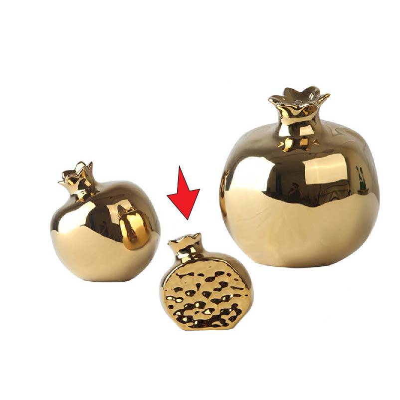 Golden Pomegranate Décor Fl-D406 -  Home Decor Figurines | ديكور ذهبي على شكل حبة الرمان - ebarza Furniture UAE | Shop Modern Furniture in Abu Dhabi & Dubai - مفروشات ايبازرا في الامارات | تسوق اثاث عصري وديكورات مميزة في دبي وابوظبي