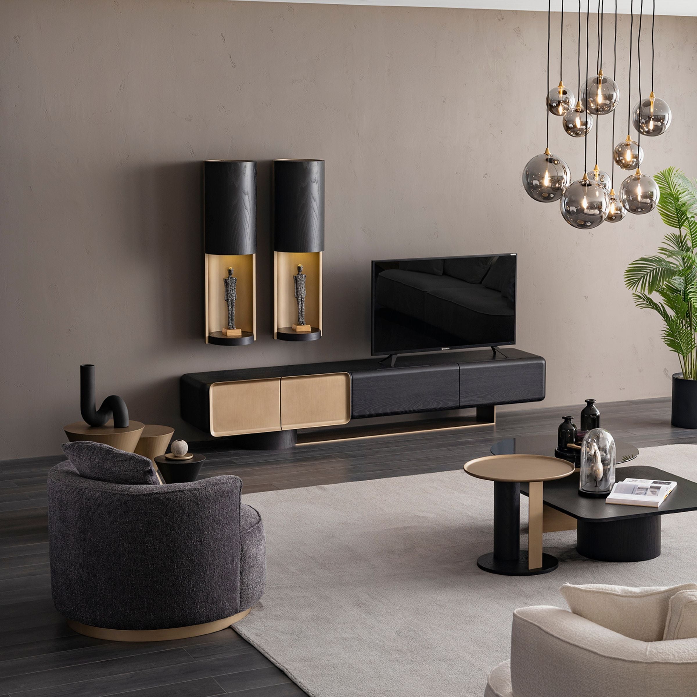 Display Item - Grande Set of 2 Wall shelves  ORXGRND-TVU255 Nakheel -  DISPLAY ITEM - ebarza Furniture UAE | Shop Modern Furniture in Abu Dhabi & Dubai - مفروشات ايبازرا في الامارات | تسوق اثاث عصري وديكورات مميزة في دبي وابوظبي