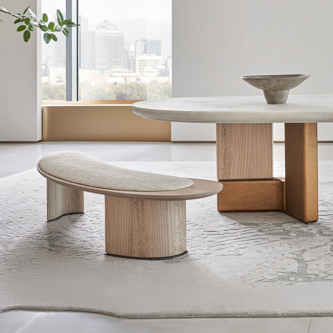 Pre-order 25 Days Delivery Grandeur Bench AMCJ-TD6069 -  Benches - ebarza Furniture UAE | Shop Modern Furniture in Abu Dhabi & Dubai - مفروشات ايبازرا في الامارات | تسوق اثاث عصري وديكورات مميزة في دبي وابوظبي