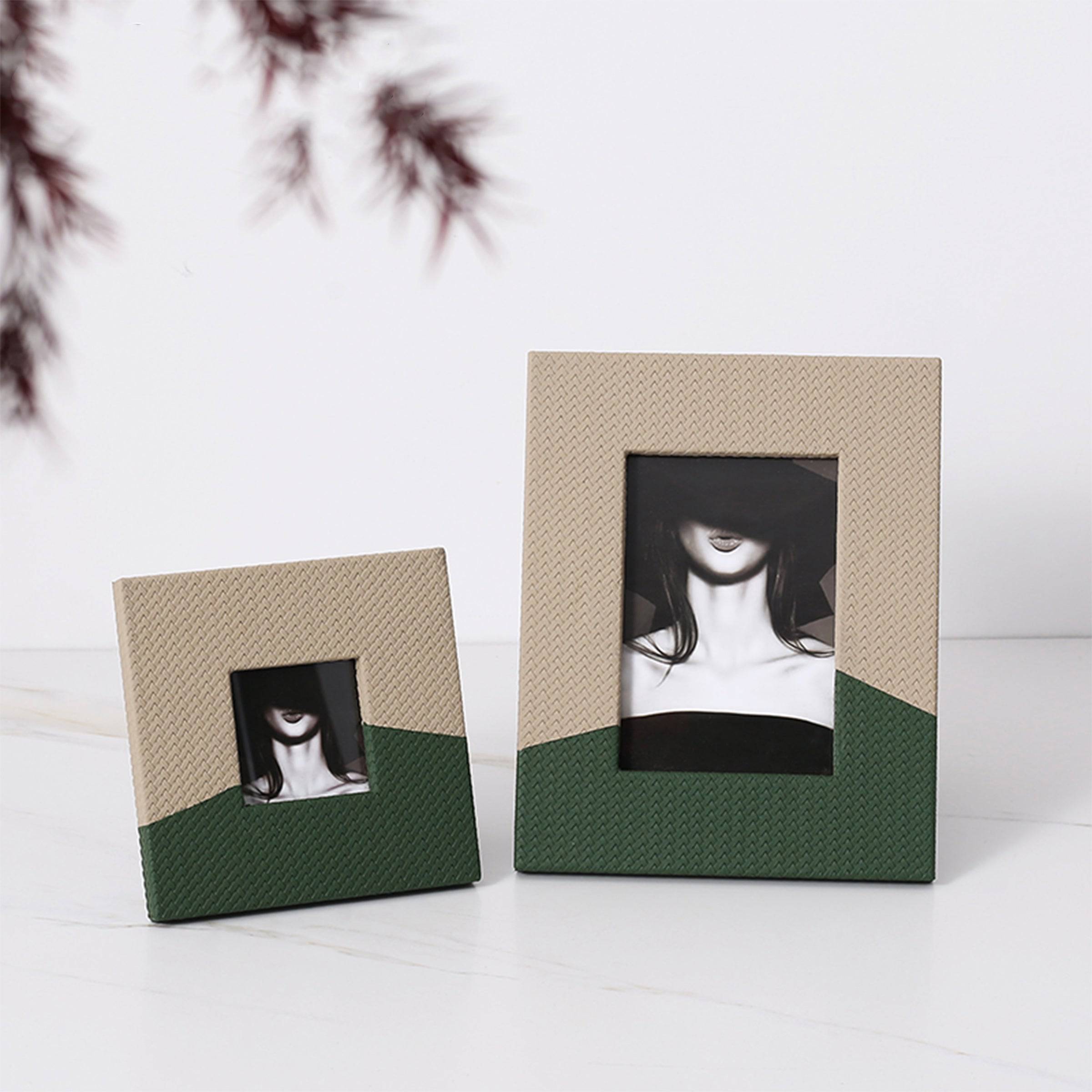 Gray & Green Photo Frame -A Fb-Pg2145C -  Photo Frames | إطار صور رمادي + أخضر - ebarza Furniture UAE | Shop Modern Furniture in Abu Dhabi & Dubai - مفروشات ايبازرا في الامارات | تسوق اثاث عصري وديكورات مميزة في دبي وابوظبي