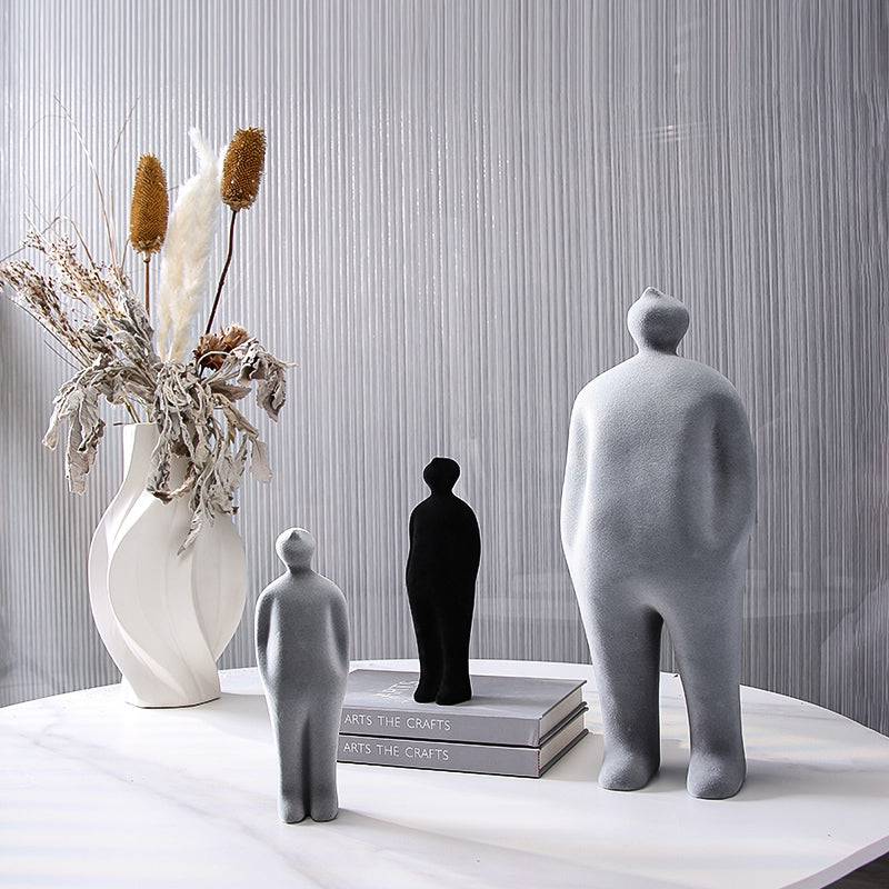 Grey Figure Decoration-A  Fa-Sz2013A -  Home Decor Figurines - ebarza Furniture UAE | Shop Modern Furniture in Abu Dhabi & Dubai - مفروشات ايبازرا في الامارات | تسوق اثاث عصري وديكورات مميزة في دبي وابوظبي