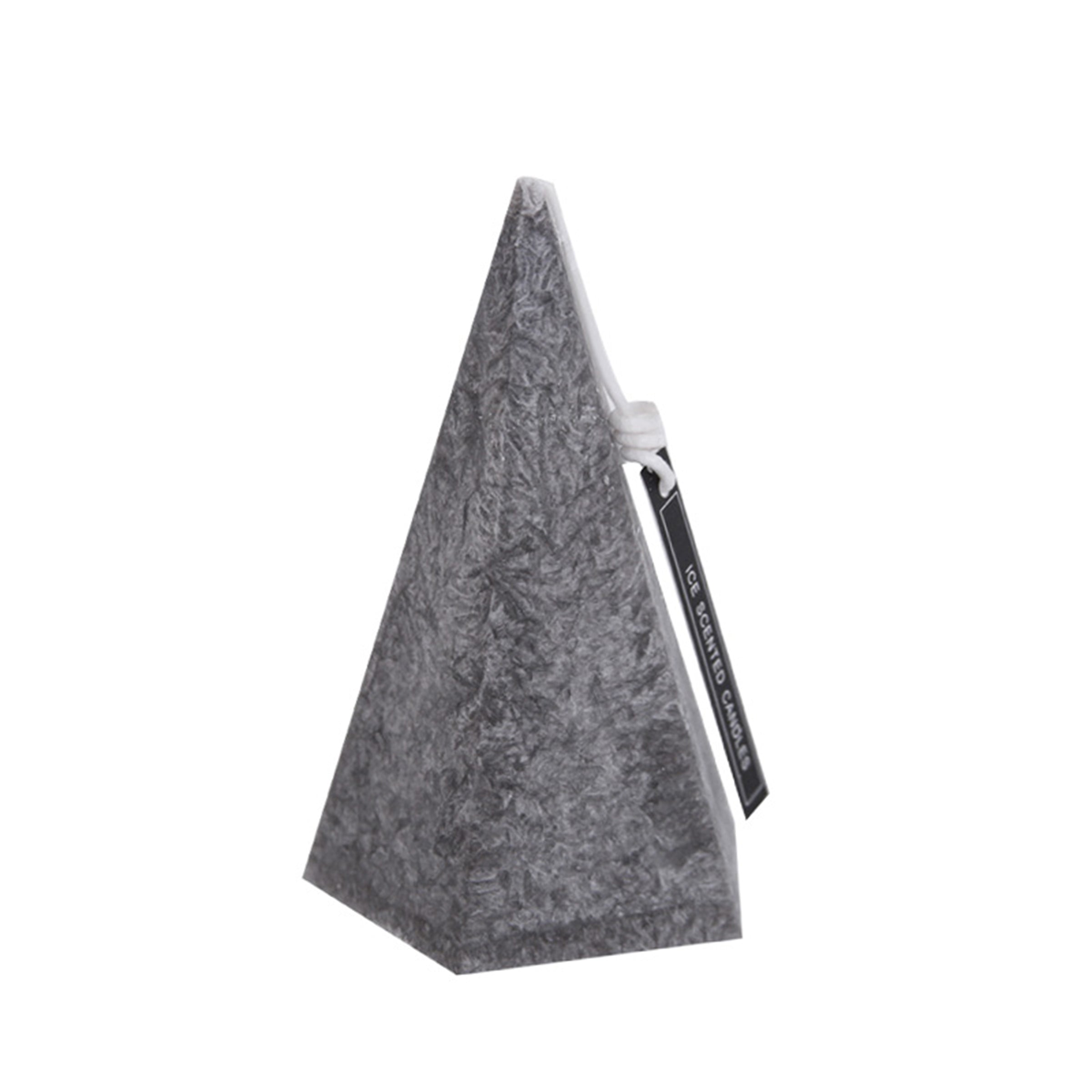 Grey Pyramid Candle Fc-Xy2001C -  Candles | شمعة الهرم الرمادي - ebarza Furniture UAE | Shop Modern Furniture in Abu Dhabi & Dubai - مفروشات ايبازرا في الامارات | تسوق اثاث عصري وديكورات مميزة في دبي وابوظبي