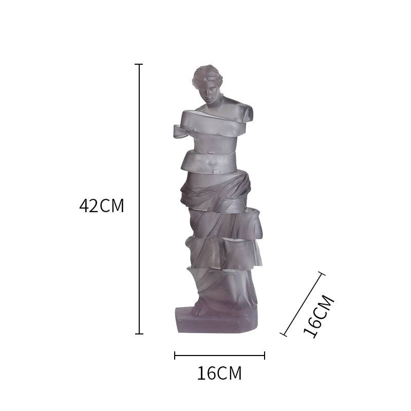 Grey Venus Sculpture Fb-Sz2012B -  Home Decor Figurines | تمثال فينوس رمادي - ebarza Furniture UAE | Shop Modern Furniture in Abu Dhabi & Dubai - مفروشات ايبازرا في الامارات | تسوق اثاث عصري وديكورات مميزة في دبي وابوظبي