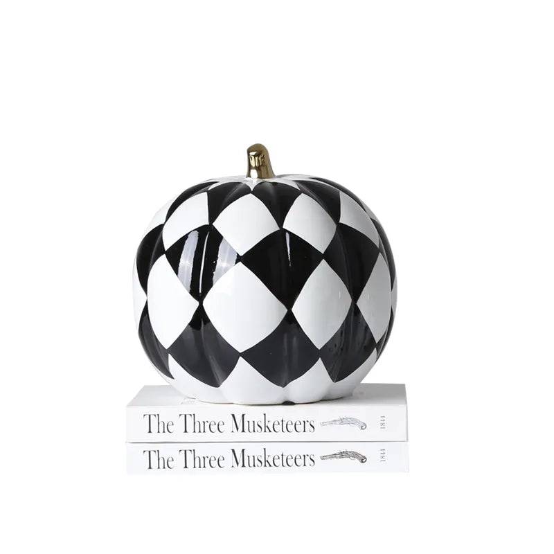 Grid Pumpkin Decoration-A Fa-D1988A -  Home Decor Figurines - ebarza Furniture UAE | Shop Modern Furniture in Abu Dhabi & Dubai - مفروشات ايبازرا في الامارات | تسوق اثاث عصري وديكورات مميزة في دبي وابوظبي