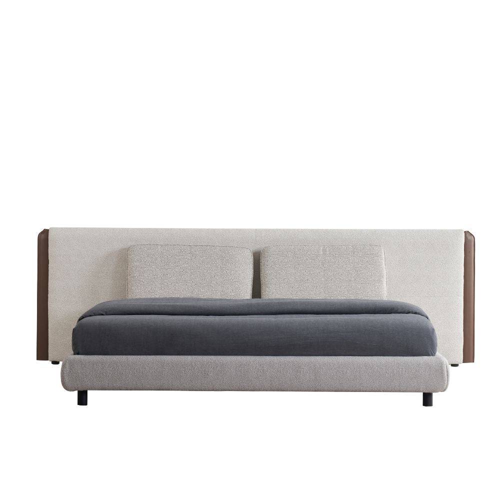 Gris Modern King Bed B013A -  Bedsteads | سرير كينج جريس مودرن - ebarza Furniture UAE | Shop Modern Furniture in Abu Dhabi & Dubai - مفروشات ايبازرا في الامارات | تسوق اثاث عصري وديكورات مميزة في دبي وابوظبي