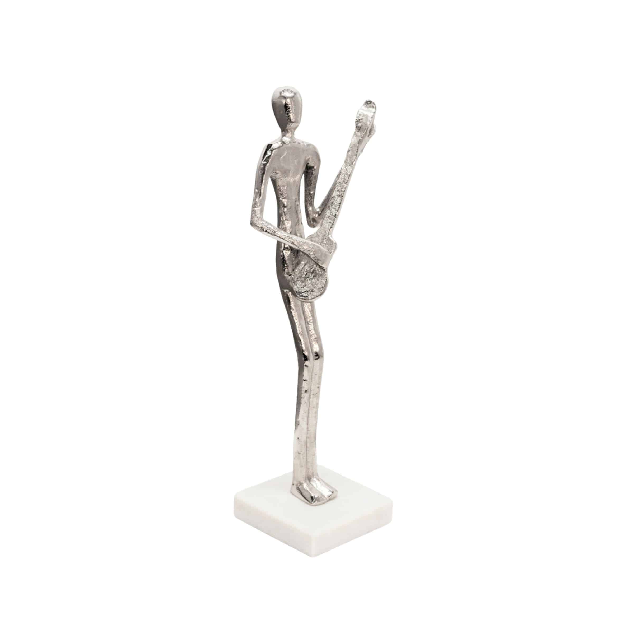 Guitar Musician On Marble Base 15581-01 -  Home Decor Figurines | موسيقي الجيتار للتسليم على قاعدة رخامية - ebarza Furniture UAE | Shop Modern Furniture in Abu Dhabi & Dubai - مفروشات ايبازرا في الامارات | تسوق اثاث عصري وديكورات مميزة في دبي وابوظبي