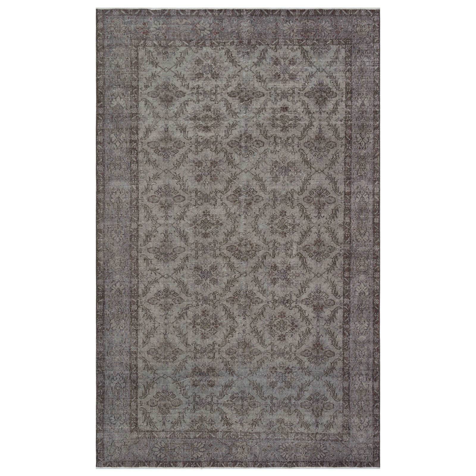 Hali 183X295  Cm Bursa Handmade Over Dyed Rug 1910 -  Rugs - ebarza Furniture UAE | Shop Modern Furniture in Abu Dhabi & Dubai - مفروشات ايبازرا في الامارات | تسوق اثاث عصري وديكورات مميزة في دبي وابوظبي