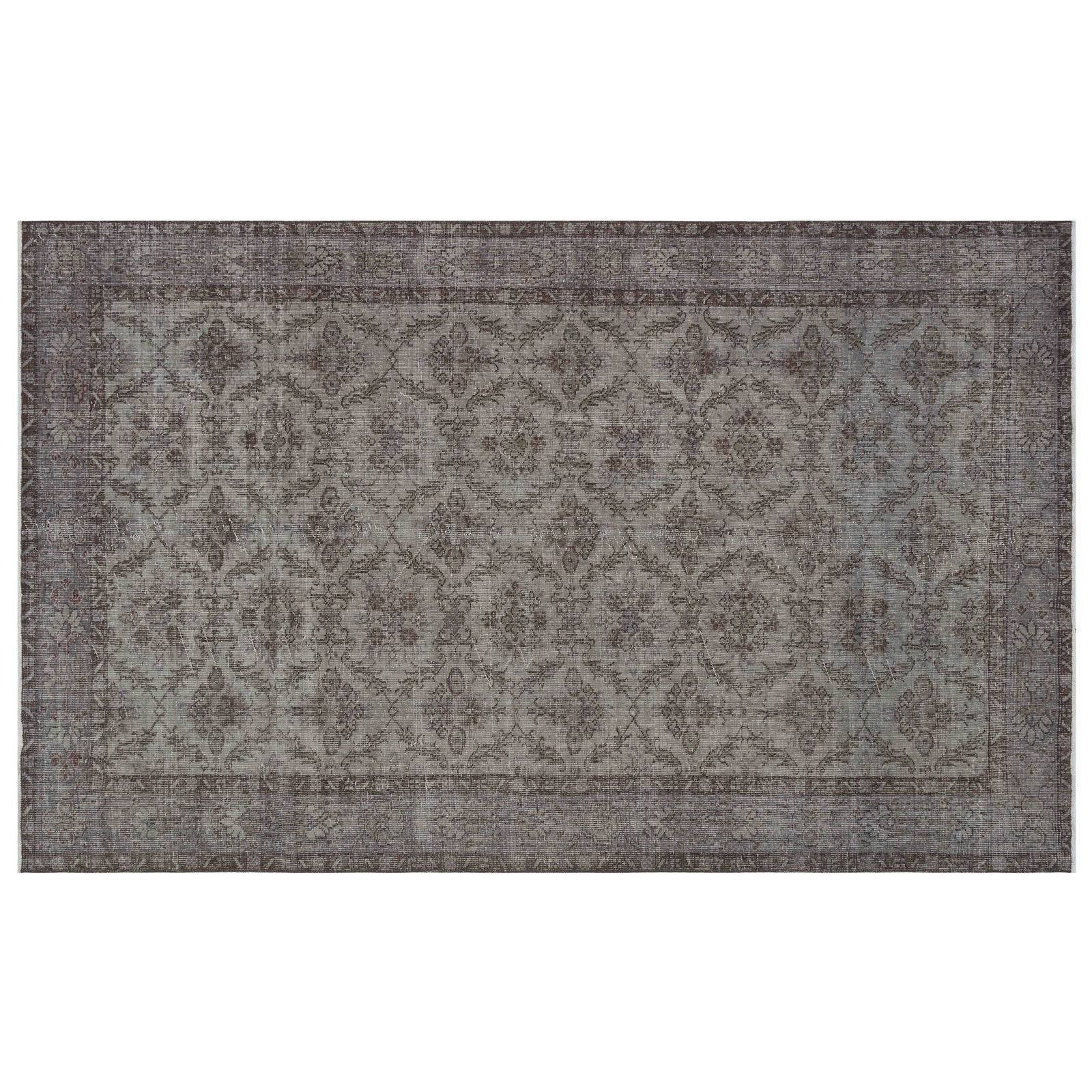 Hali 183X295  Cm Bursa Handmade Over Dyed Rug 1910 -  Rugs - ebarza Furniture UAE | Shop Modern Furniture in Abu Dhabi & Dubai - مفروشات ايبازرا في الامارات | تسوق اثاث عصري وديكورات مميزة في دبي وابوظبي