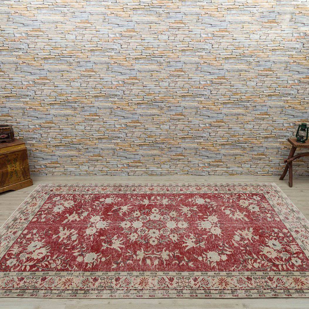 Hali 192X297  Cm Bursa Handmade Over Dyed Rug  2632 -  Rugs - ebarza Furniture UAE | Shop Modern Furniture in Abu Dhabi & Dubai - مفروشات ايبازرا في الامارات | تسوق اثاث عصري وديكورات مميزة في دبي وابوظبي