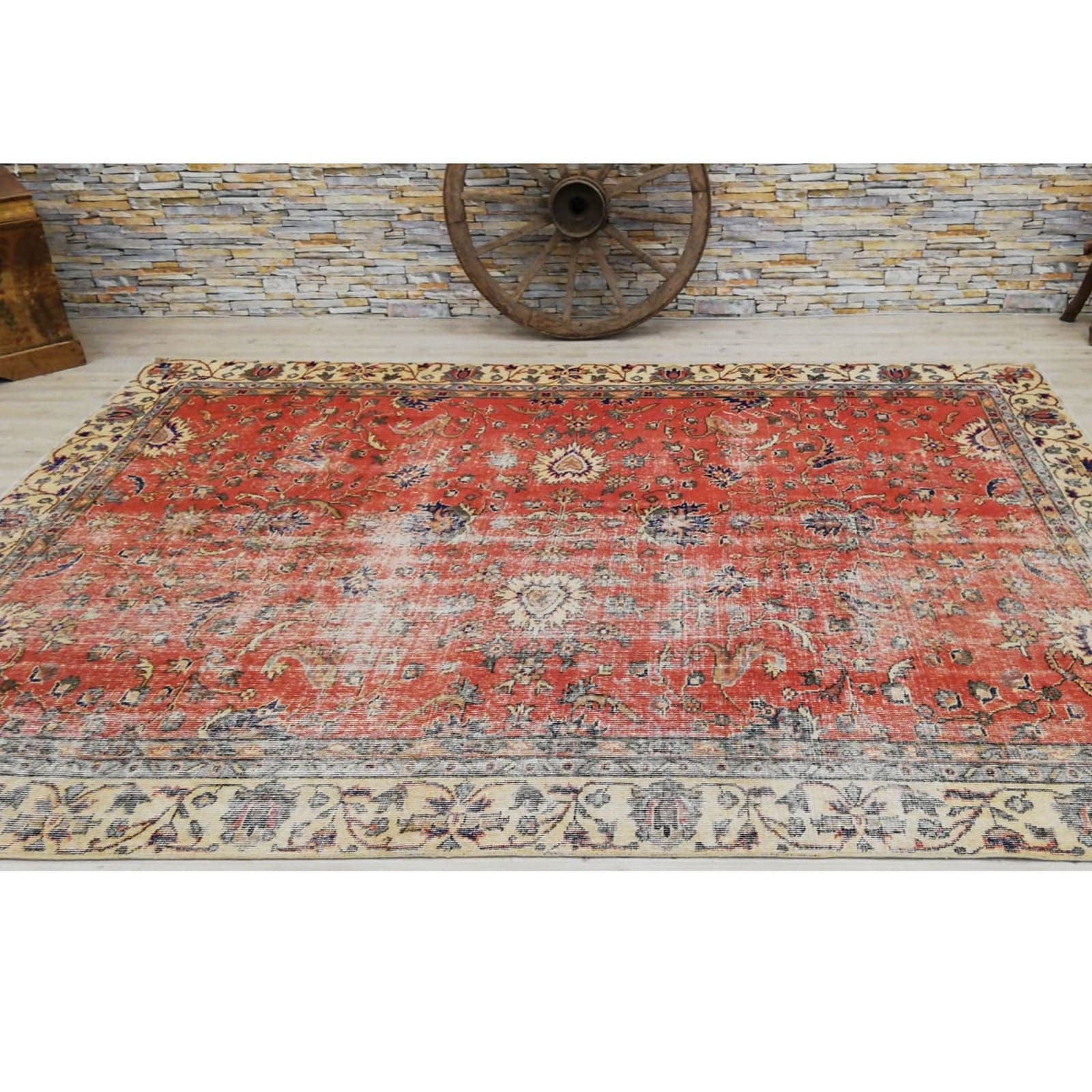 Hali 202X282  Cm Bursa Handmade Over Dyed Rug 3035 -  Rugs - ebarza Furniture UAE | Shop Modern Furniture in Abu Dhabi & Dubai - مفروشات ايبازرا في الامارات | تسوق اثاث عصري وديكورات مميزة في دبي وابوظبي