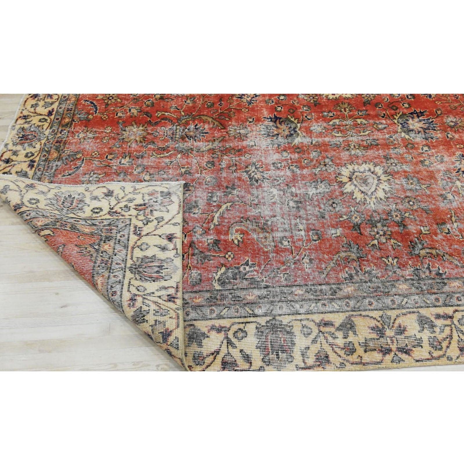 Hali 202X282  Cm Bursa Handmade Over Dyed Rug 3035 -  Rugs - ebarza Furniture UAE | Shop Modern Furniture in Abu Dhabi & Dubai - مفروشات ايبازرا في الامارات | تسوق اثاث عصري وديكورات مميزة في دبي وابوظبي