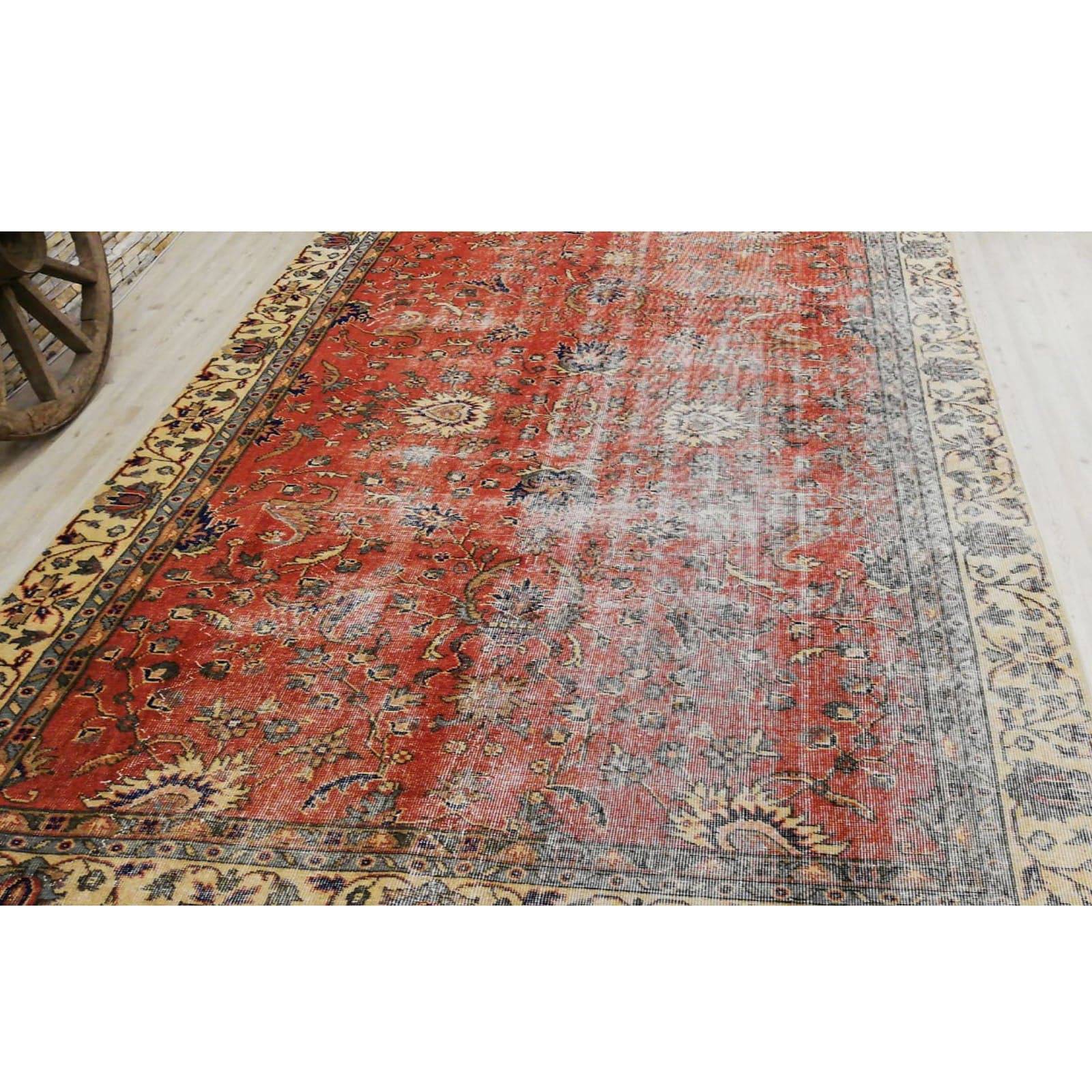 Hali 202X282  Cm Bursa Handmade Over Dyed Rug 3035 -  Rugs - ebarza Furniture UAE | Shop Modern Furniture in Abu Dhabi & Dubai - مفروشات ايبازرا في الامارات | تسوق اثاث عصري وديكورات مميزة في دبي وابوظبي