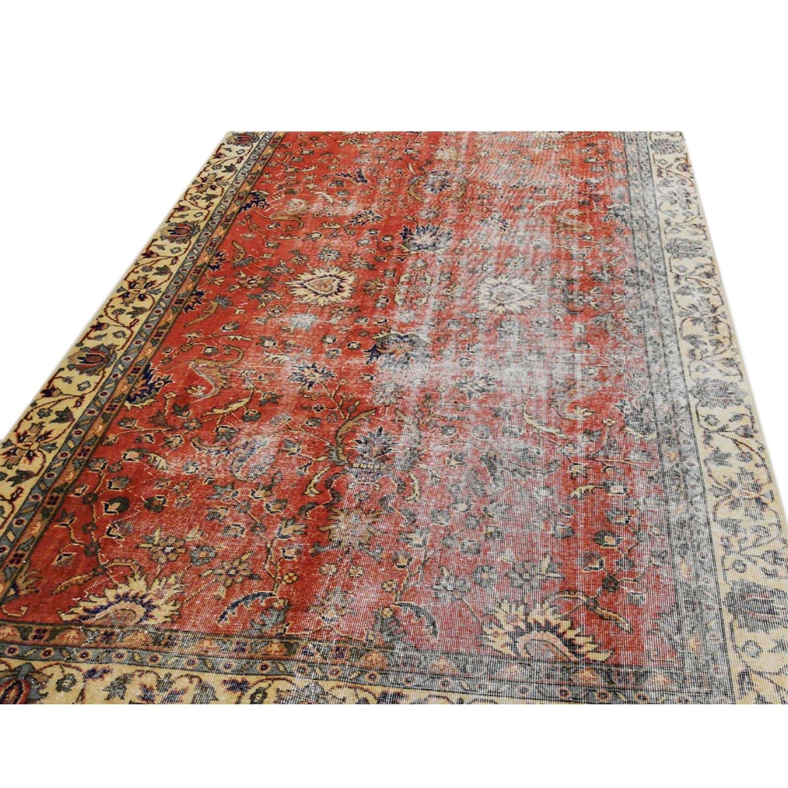 Hali 202X282  Cm Bursa Handmade Over Dyed Rug 3035 -  Rugs - ebarza Furniture UAE | Shop Modern Furniture in Abu Dhabi & Dubai - مفروشات ايبازرا في الامارات | تسوق اثاث عصري وديكورات مميزة في دبي وابوظبي