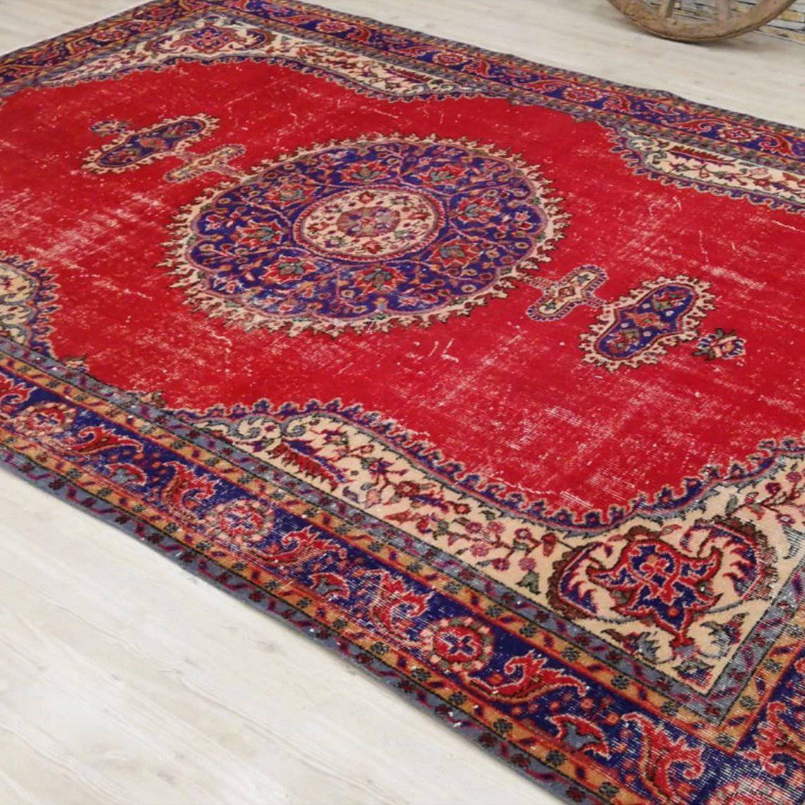 Hali 207X310  Cm Bursa Handmade Over Dyed Rug 3036 -  Rugs - ebarza Furniture UAE | Shop Modern Furniture in Abu Dhabi & Dubai - مفروشات ايبازرا في الامارات | تسوق اثاث عصري وديكورات مميزة في دبي وابوظبي