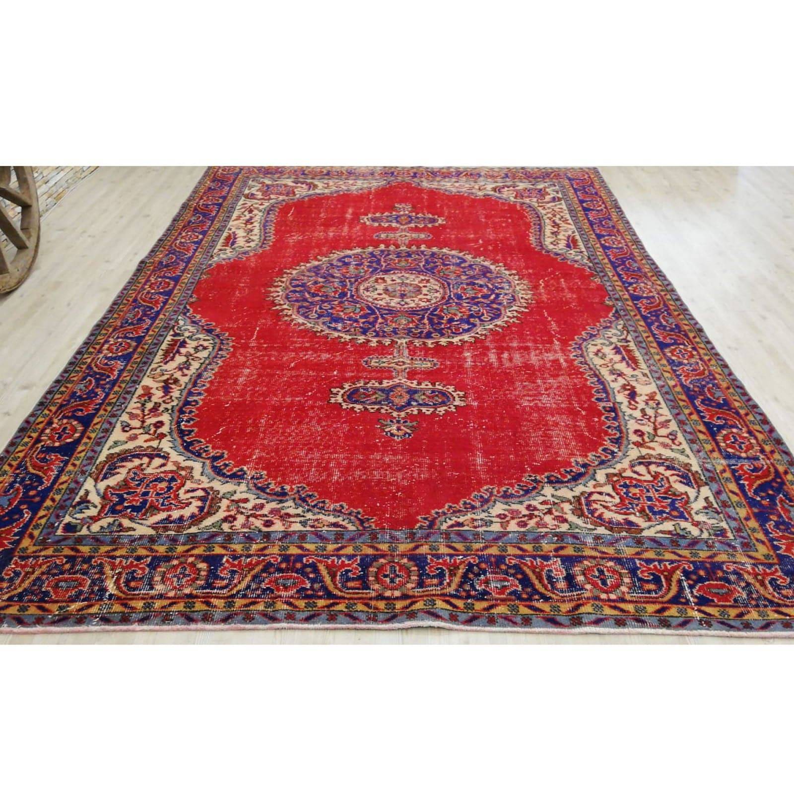 Hali 207X310  Cm Bursa Handmade Over Dyed Rug 3036 -  Rugs - ebarza Furniture UAE | Shop Modern Furniture in Abu Dhabi & Dubai - مفروشات ايبازرا في الامارات | تسوق اثاث عصري وديكورات مميزة في دبي وابوظبي