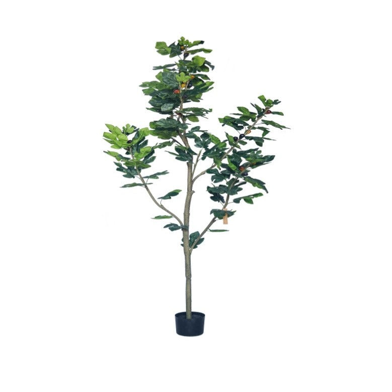 Handmade Decorative Artificial Fig Tree With Plastic Pot N35120-S081 -  Plants - ebarza Furniture UAE | Shop Modern Furniture in Abu Dhabi & Dubai - مفروشات ايبازرا في الامارات | تسوق اثاث عصري وديكورات مميزة في دبي وابوظبي