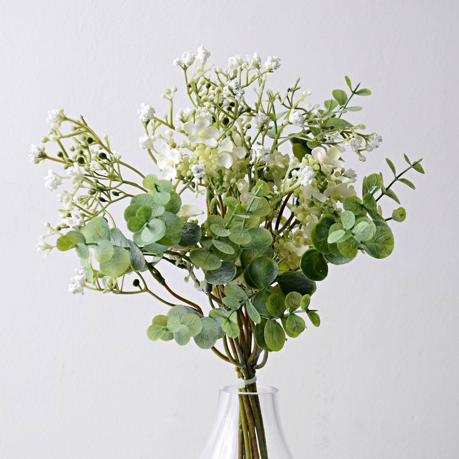 Handmade Decorative Artificial Plant N35520-H010-Wh -  Plants - ebarza Furniture UAE | Shop Modern Furniture in Abu Dhabi & Dubai - مفروشات ايبازرا في الامارات | تسوق اثاث عصري وديكورات مميزة في دبي وابوظبي