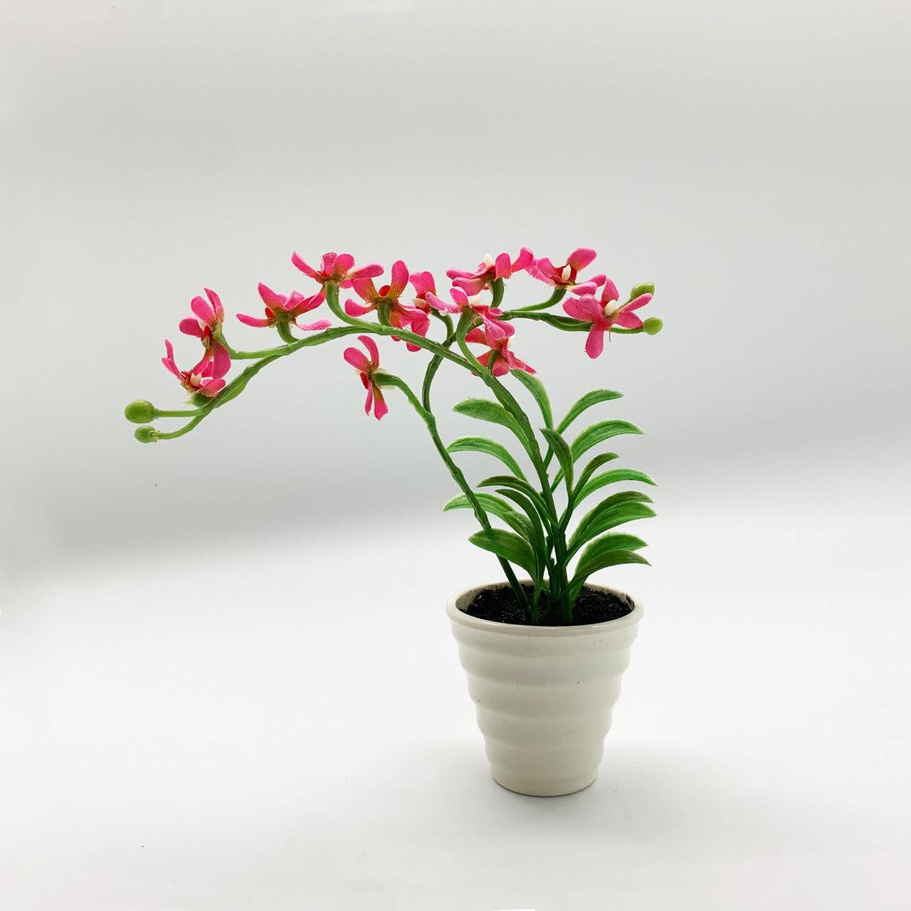 Handmade Decorative Artificial Plant+Planter Pot P00676-Pink -  Planter Boxes | نبات صناعي مزخرف يدويًا + وعاء زراعه - ebarza Furniture UAE | Shop Modern Furniture in Abu Dhabi & Dubai - مفروشات ايبازرا في الامارات | تسوق اثاث عصري وديكورات مميزة في دبي وابوظبي