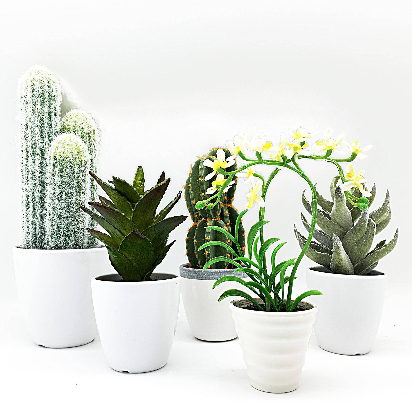 Handmade Decorative Artificial Plant + Planter Pot P02427 -  Plants - ebarza Furniture UAE | Shop Modern Furniture in Abu Dhabi & Dubai - مفروشات ايبازرا في الامارات | تسوق اثاث عصري وديكورات مميزة في دبي وابوظبي