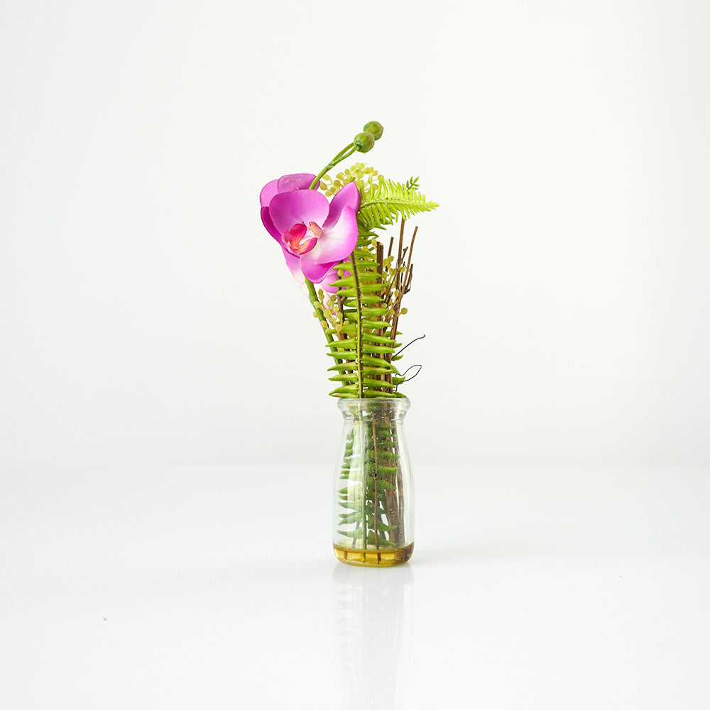 Handmade Decorative Artificial Potted Flower With Grass N36020-BJ109 -  Plants - ebarza Furniture UAE | Shop Modern Furniture in Abu Dhabi & Dubai - مفروشات ايبازرا في الامارات | تسوق اثاث عصري وديكورات مميزة في دبي وابوظبي