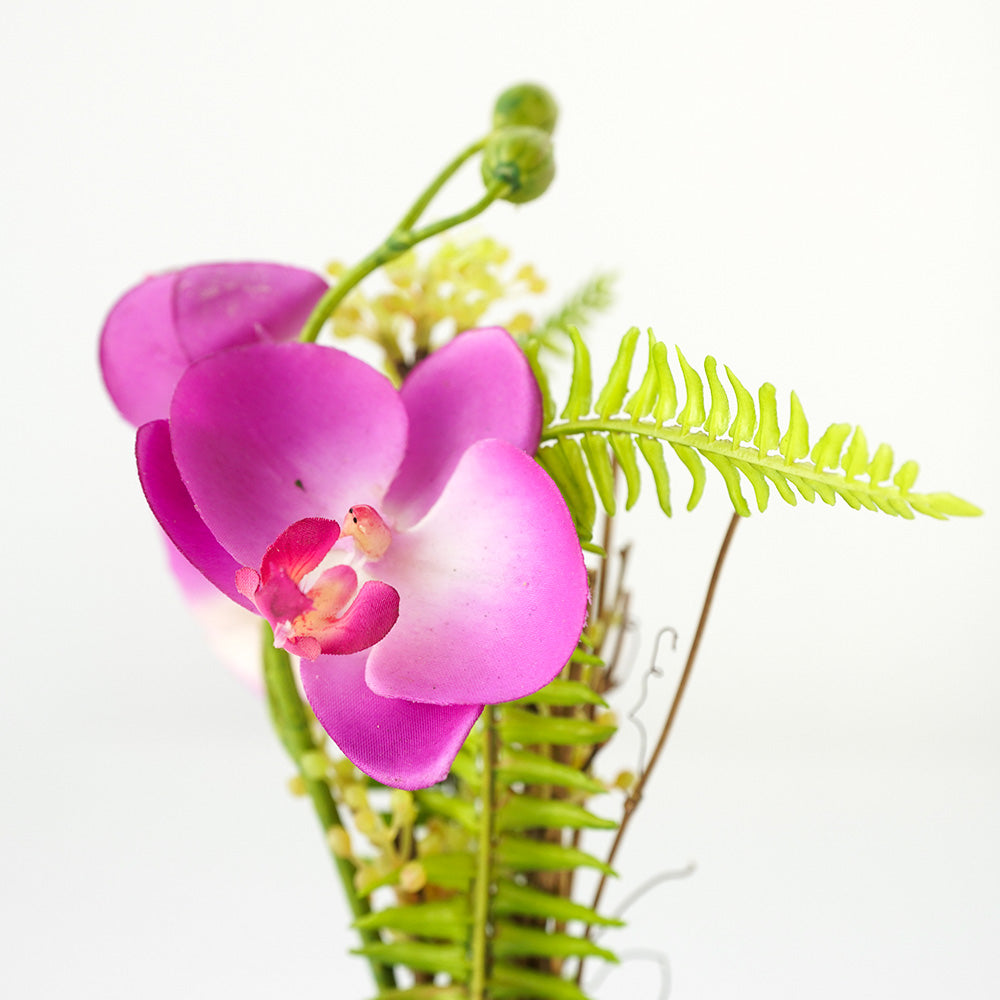 Handmade Decorative Artificial Potted Flower With Grass N36020-BJ109 -  Plants - ebarza Furniture UAE | Shop Modern Furniture in Abu Dhabi & Dubai - مفروشات ايبازرا في الامارات | تسوق اثاث عصري وديكورات مميزة في دبي وابوظبي