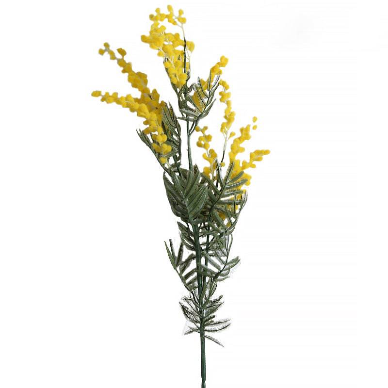 Handmade Real Touch Albizia Flower, Yellow  Fl-Jh219 -  Plants - ebarza Furniture UAE | Shop Modern Furniture in Abu Dhabi & Dubai - مفروشات ايبازرا في الامارات | تسوق اثاث عصري وديكورات مميزة في دبي وابوظبي