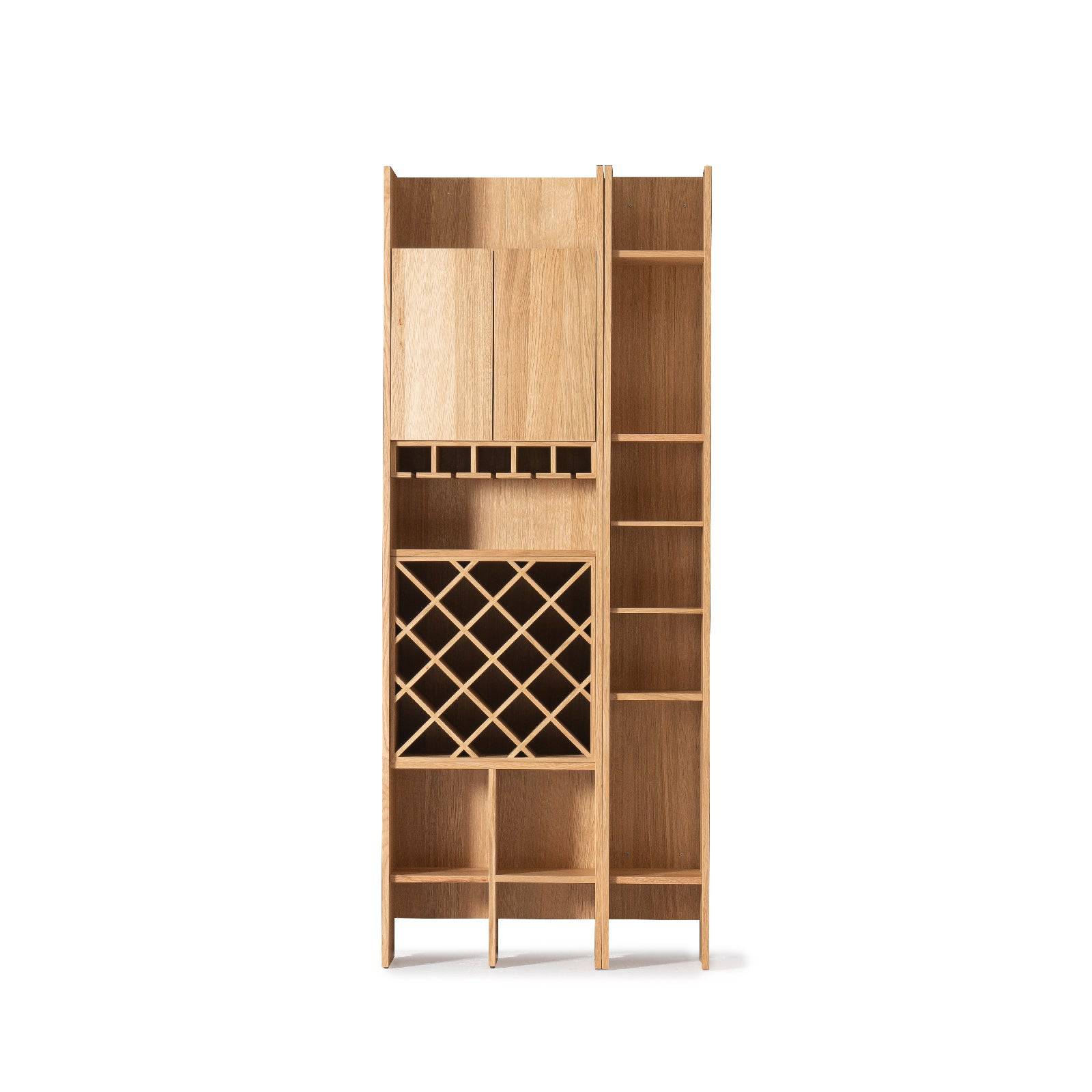 Hera Wall Unit Bookshelves Triple Module Hera-Wall90 -  Bookcases | حيرا وحدة الحائط أرفف الكتب وحدة ثلاثية - ebarza Furniture UAE | Shop Modern Furniture in Abu Dhabi & Dubai - مفروشات ايبازرا في الامارات | تسوق اثاث عصري وديكورات مميزة في دبي وابوظبي