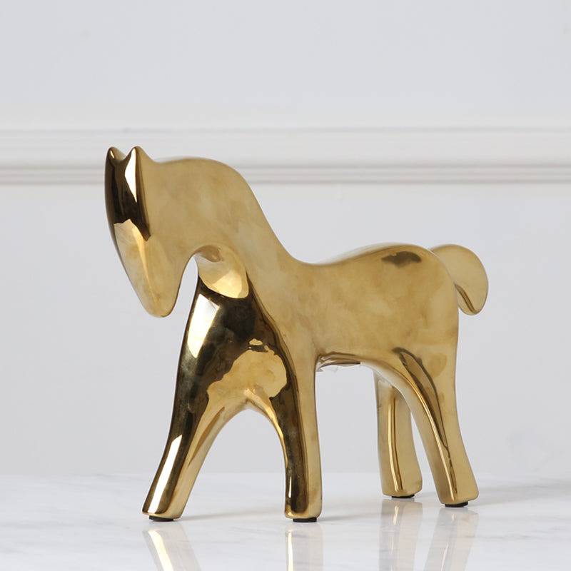 Horse Ceramic Decor Fl-D384 -  Home Decor Figurines - ebarza Furniture UAE | Shop Modern Furniture in Abu Dhabi & Dubai - مفروشات ايبازرا في الامارات | تسوق اثاث عصري وديكورات مميزة في دبي وابوظبي