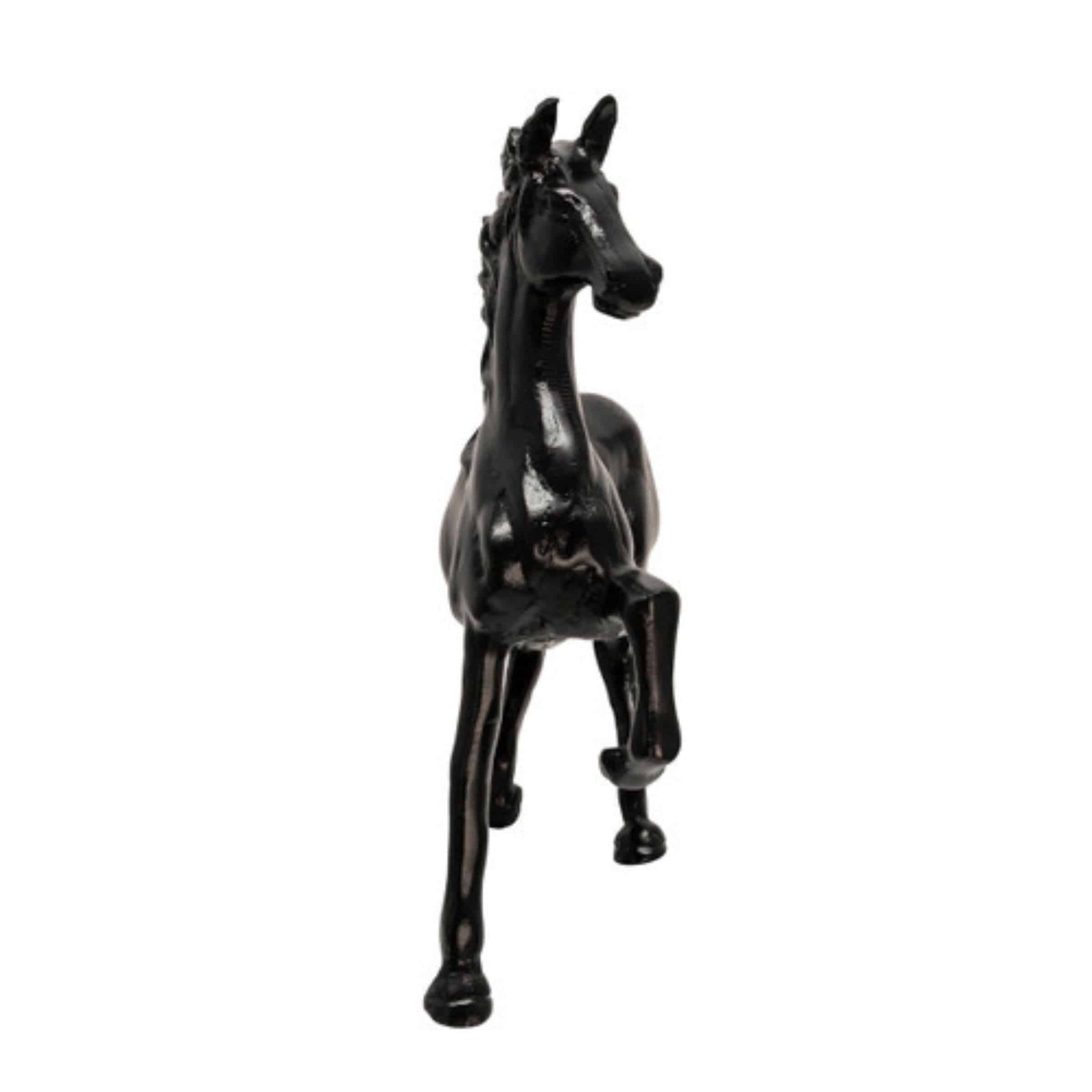 Horse Sculpture 40 Cm - Black 15514-01 -  Home Decor Figurines | تمثال حصان 40 سم - اسود - ebarza Furniture UAE | Shop Modern Furniture in Abu Dhabi & Dubai - مفروشات ايبازرا في الامارات | تسوق اثاث عصري وديكورات مميزة في دبي وابوظبي