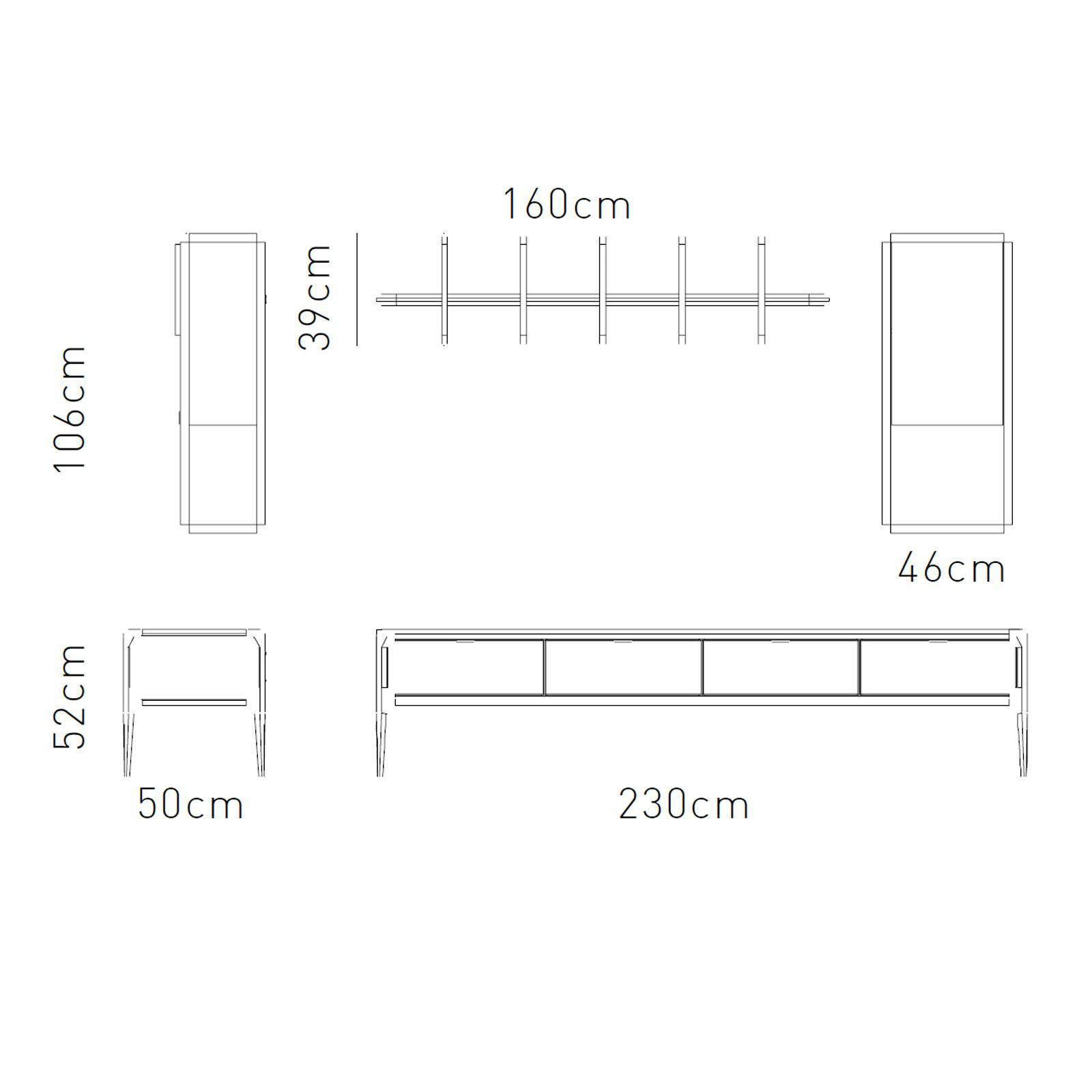 Icon Tv Unit Icon009 -  TV Units | طاولة تلفزيون من أيكون - ebarza Furniture UAE | Shop Modern Furniture in Abu Dhabi & Dubai - مفروشات ايبازرا في الامارات | تسوق اثاث عصري وديكورات مميزة في دبي وابوظبي