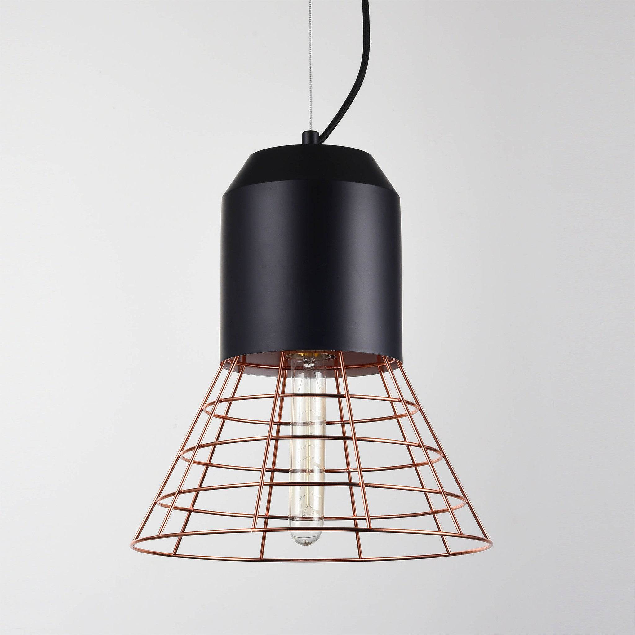 Industrial  Pendant Lamp F4801/1 -  Pendant Lamps - ebarza Furniture UAE | Shop Modern Furniture in Abu Dhabi & Dubai - مفروشات ايبازرا في الامارات | تسوق اثاث عصري وديكورات مميزة في دبي وابوظبي