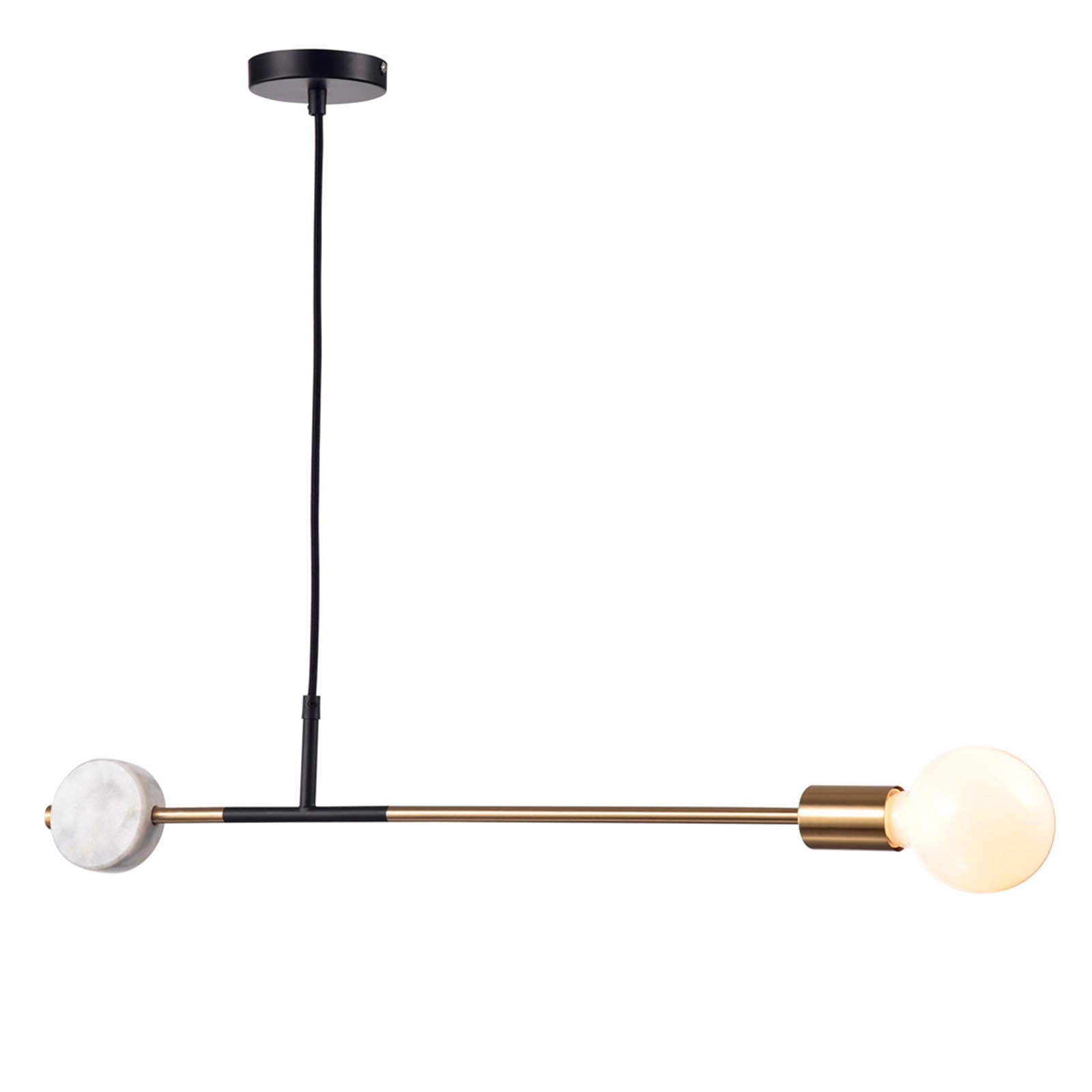 Industrial Pendant Lamp With Natural Marble Cl1203A-G -  Pendant Lamps - ebarza Furniture UAE | Shop Modern Furniture in Abu Dhabi & Dubai - مفروشات ايبازرا في الامارات | تسوق اثاث عصري وديكورات مميزة في دبي وابوظبي