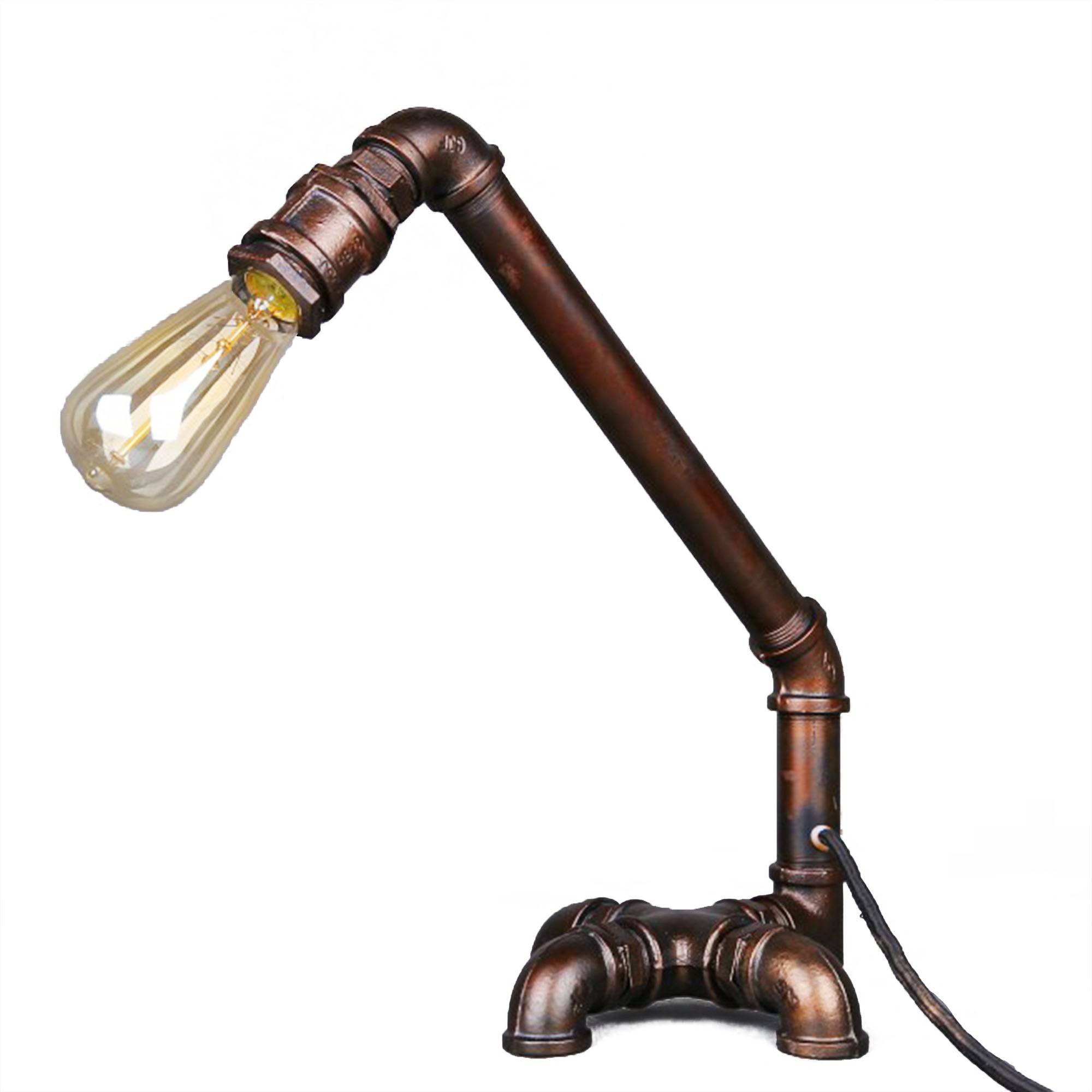 Industrial Rustic Pipe Table Lamp Cy-Ltd-014 -  Desk\table Lamps | مصباح طاولة على شكل أنبوب صناعي - ebarza Furniture UAE | Shop Modern Furniture in Abu Dhabi & Dubai - مفروشات ايبازرا في الامارات | تسوق اثاث عصري وديكورات مميزة في دبي وابوظبي