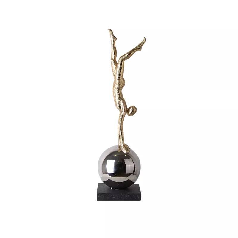 Inverted Man-Gold Fc-Sz2119B -  Home Decor Figurines | الرجل الذهب المقلوب - ebarza Furniture UAE | Shop Modern Furniture in Abu Dhabi & Dubai - مفروشات ايبازرا في الامارات | تسوق اثاث عصري وديكورات مميزة في دبي وابوظبي